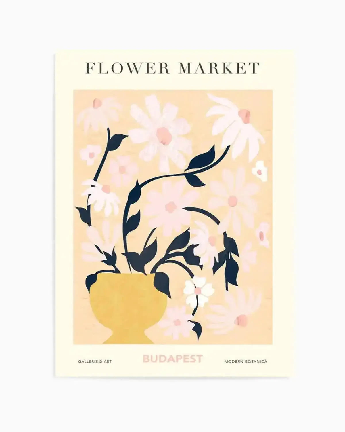 Flower Market Budapest Art Print from Olive et Oriel where you can shop wallpaper and artworks online