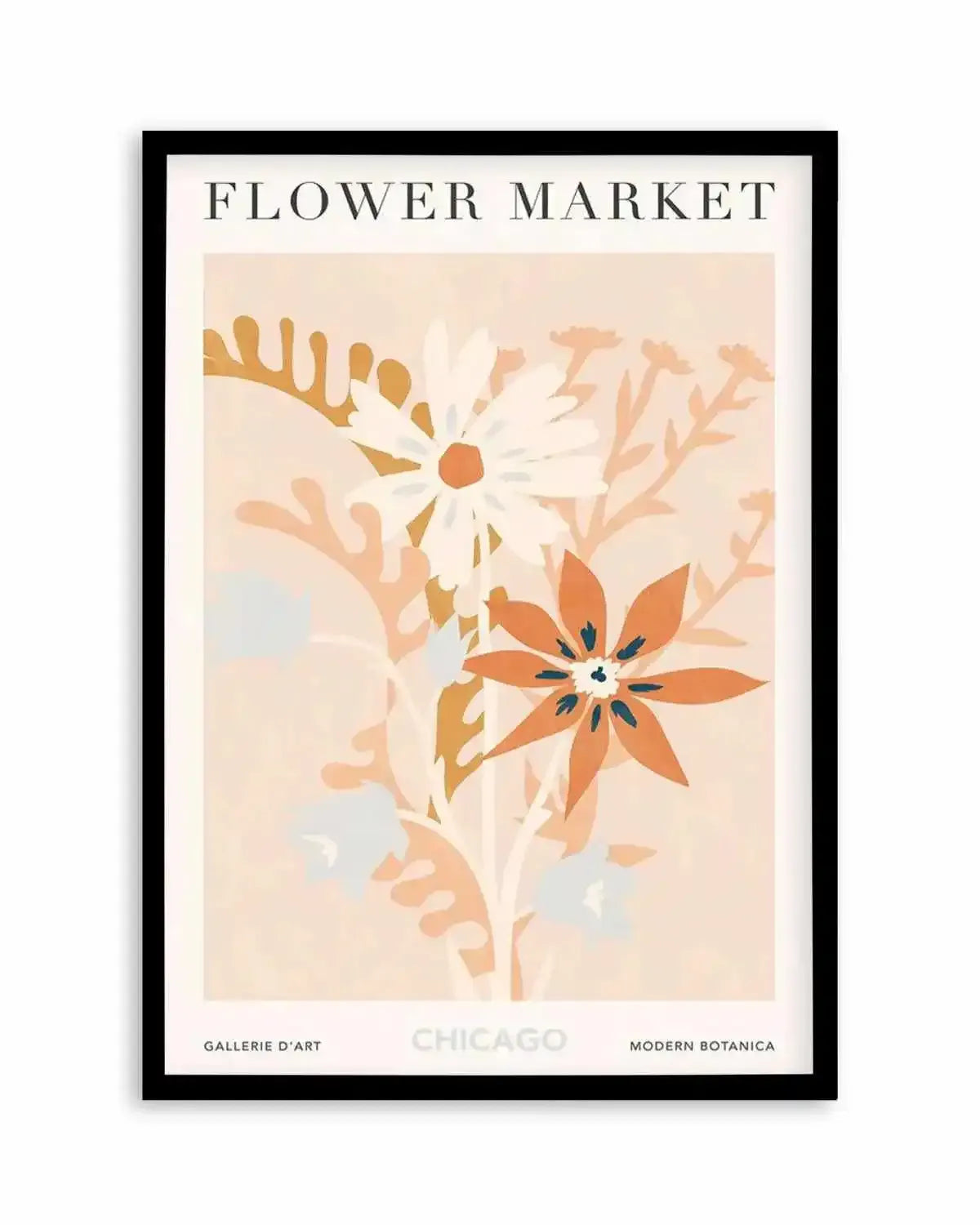Flower Market Chicago Art Print from Olive et Oriel where you can shop wallpaper and artworks online