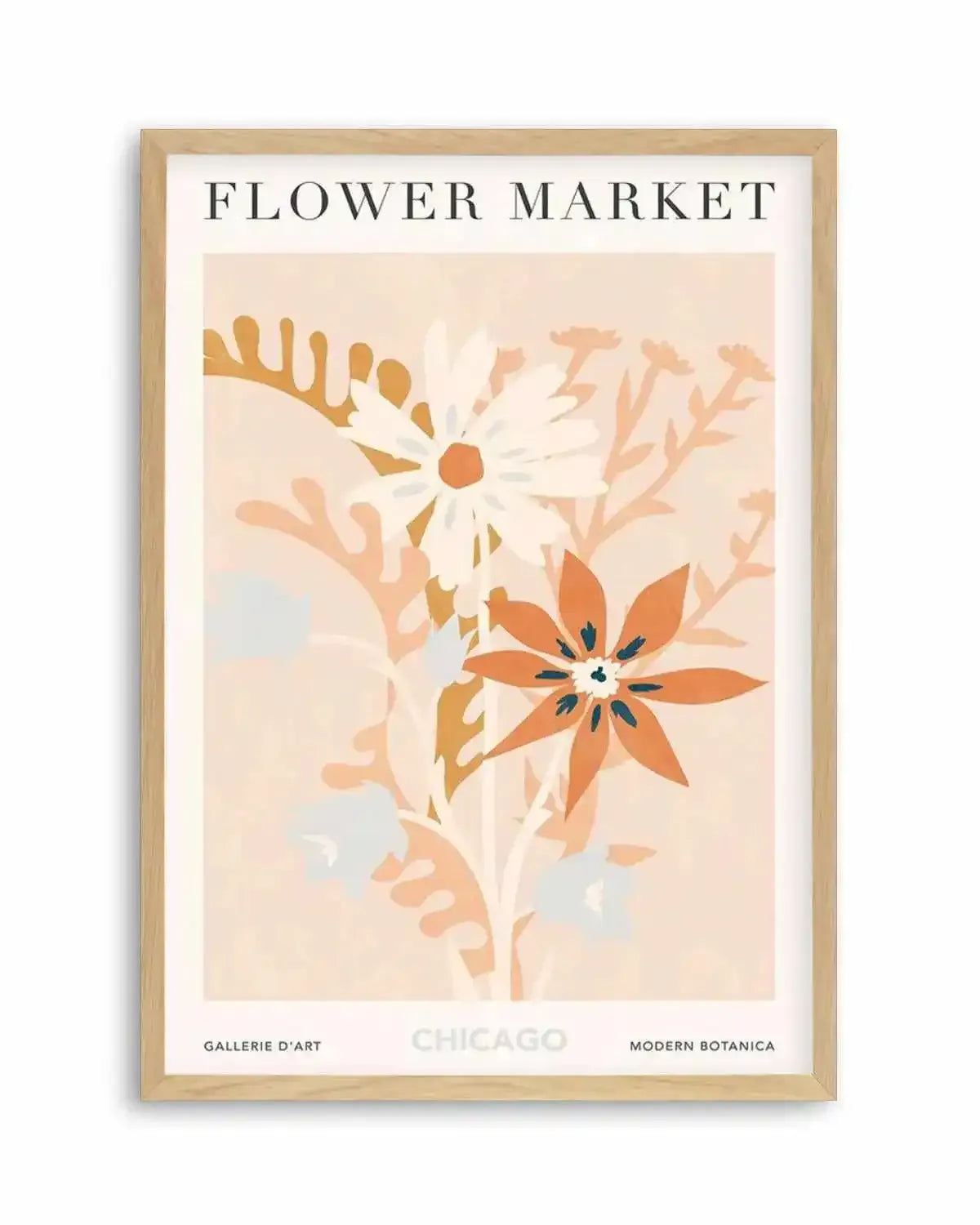 Flower Market Chicago Art Print from Olive et Oriel where you can shop wallpaper and artworks online