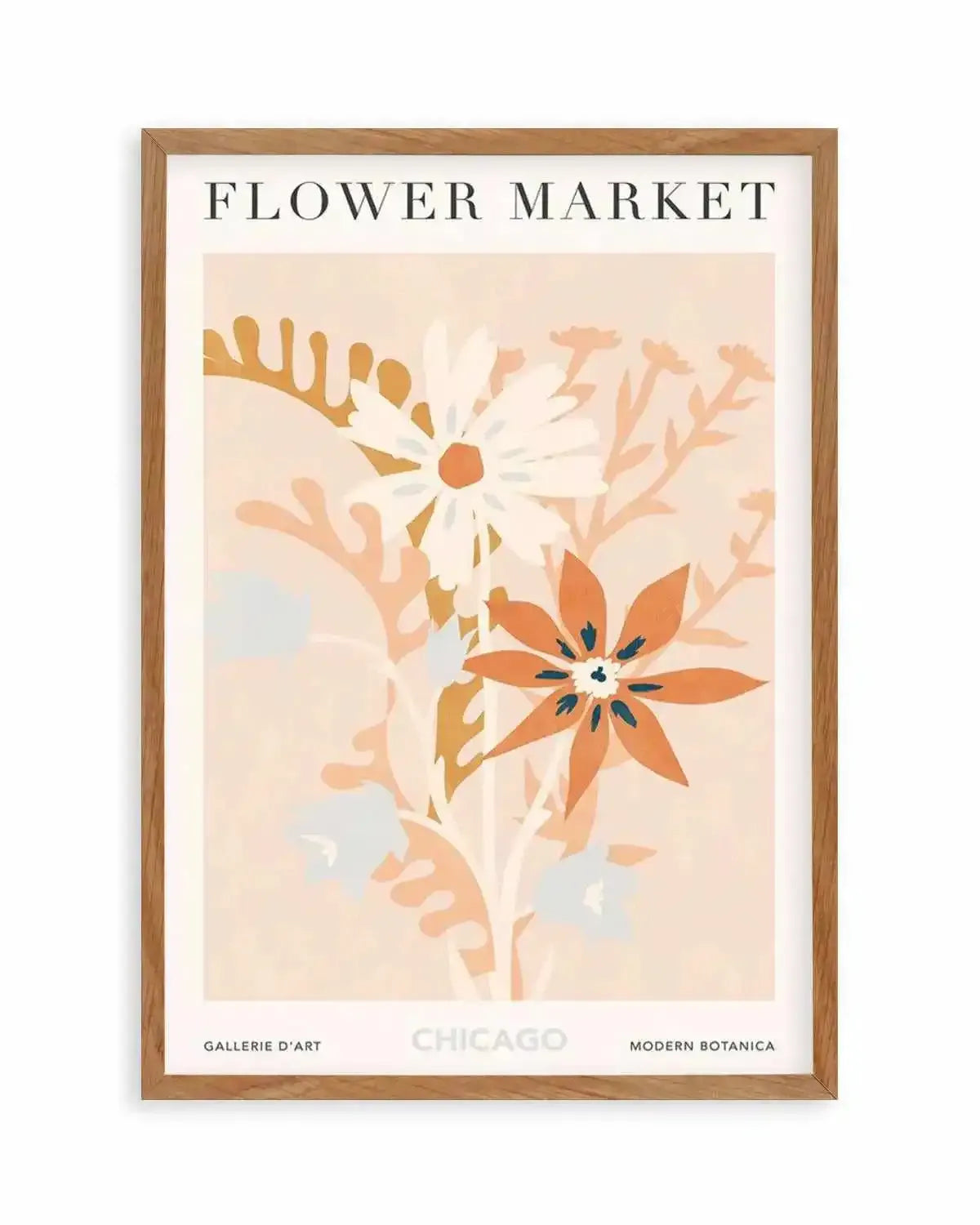 Flower Market Chicago Art Print from Olive et Oriel where you can shop wallpaper and artworks online