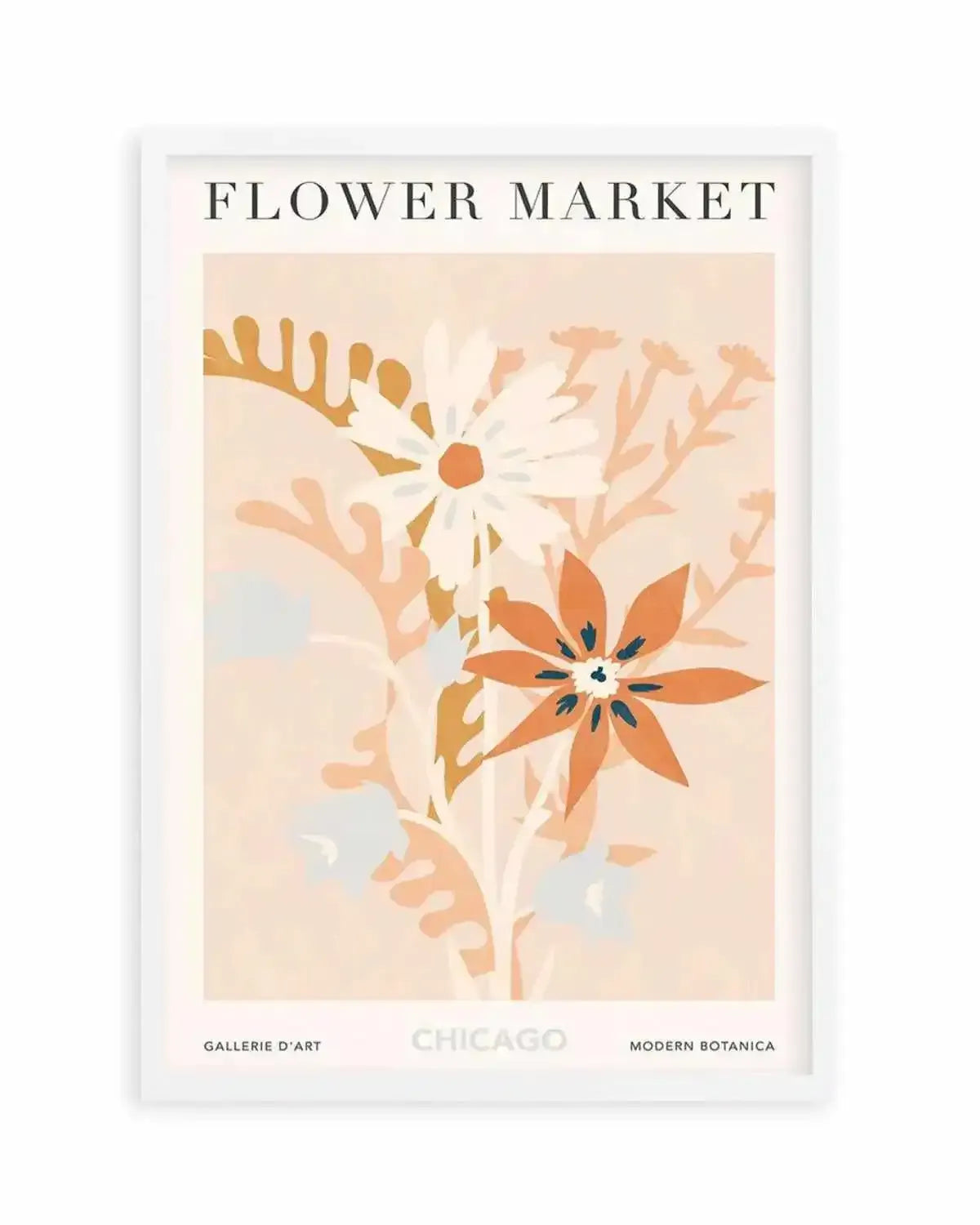 Flower Market Chicago Art Print from Olive et Oriel where you can shop wallpaper and artworks online