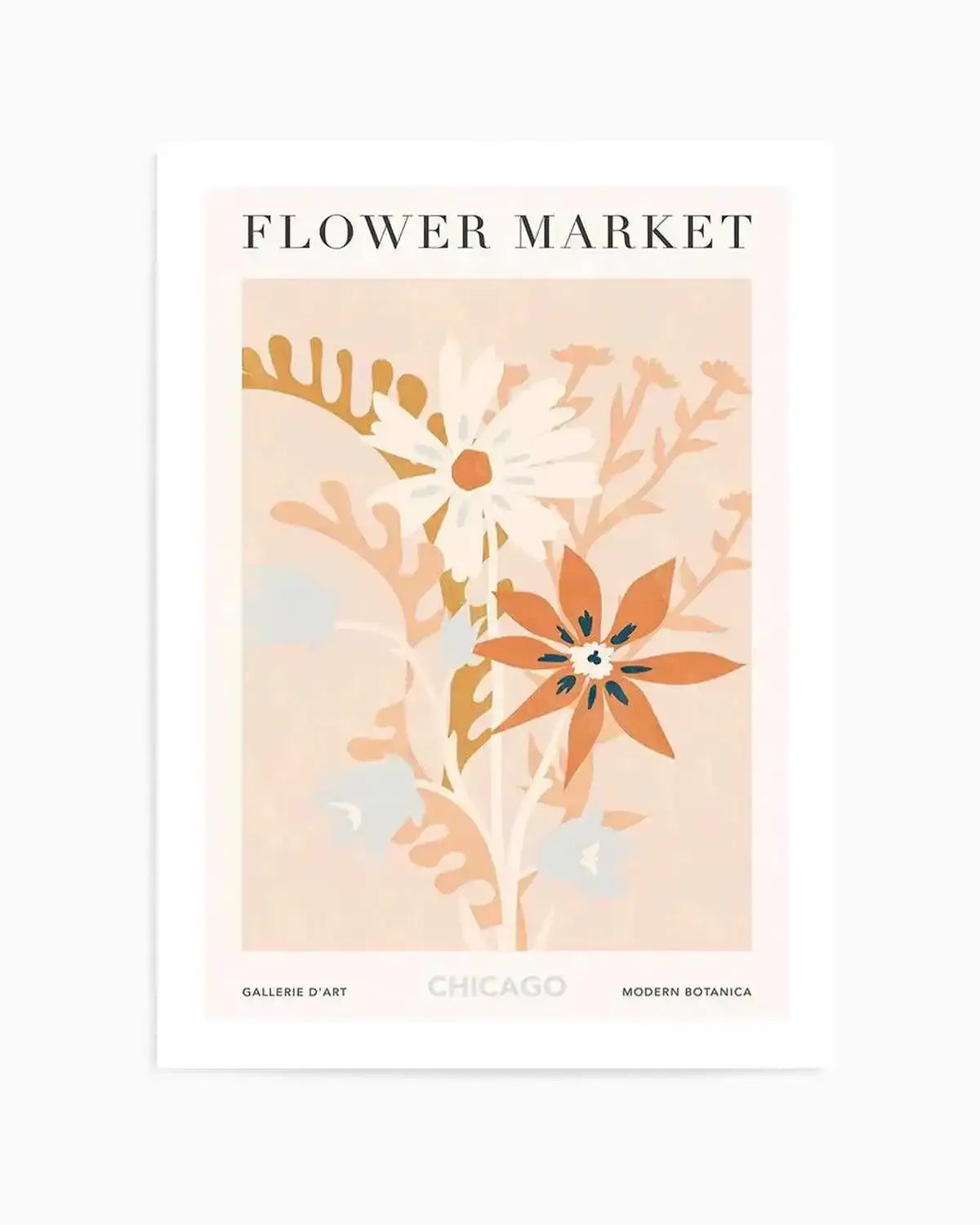 Flower Market Chicago Art Print from Olive et Oriel where you can shop wallpaper and artworks online