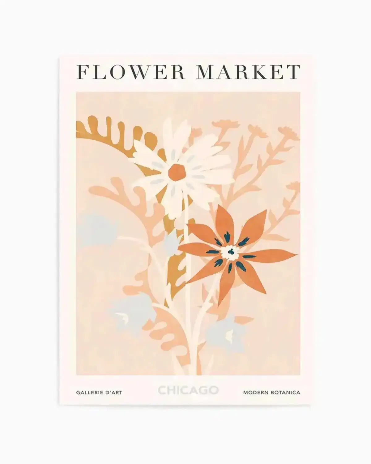 Flower Market Chicago Art Print from Olive et Oriel where you can shop wallpaper and artworks online