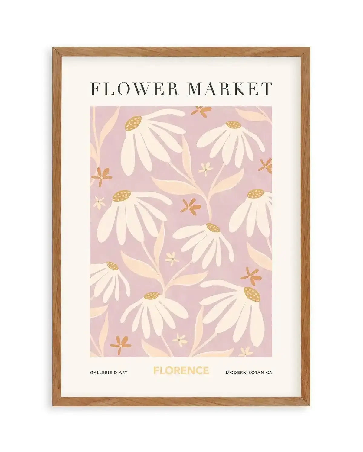 Flower Market Florence Art Print-PRINT-Olive et Oriel-Olive et Oriel-50x70 cm | 19.6" x 27.5"-Walnut-With White Border-Buy-Australian-Art-Prints-Online-with-Olive-et-Oriel-Your-Artwork-Specialists-Austrailia-Decorate-With-Coastal-Photo-Wall-Art-Prints-From-Our-Beach-House-Artwork-Collection-Fine-Poster-and-Framed-Artwork