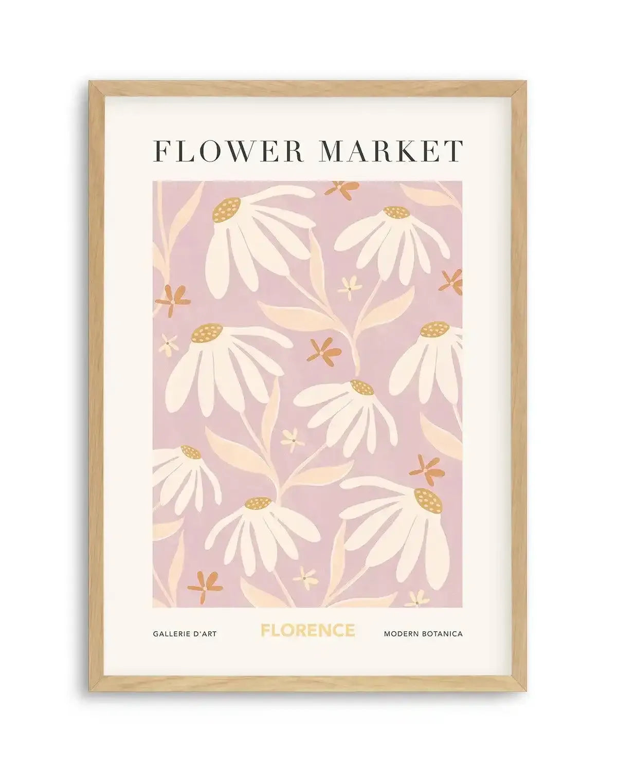 Flower Market Florence Art Print-PRINT-Olive et Oriel-Olive et Oriel-A5 | 5.8" x 8.3" | 14.8 x 21cm-Oak-With White Border-Buy-Australian-Art-Prints-Online-with-Olive-et-Oriel-Your-Artwork-Specialists-Austrailia-Decorate-With-Coastal-Photo-Wall-Art-Prints-From-Our-Beach-House-Artwork-Collection-Fine-Poster-and-Framed-Artwork