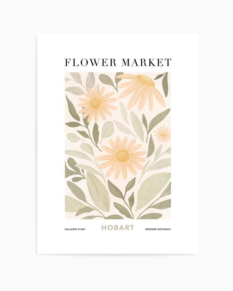 Flower Market Hobart | Art Print