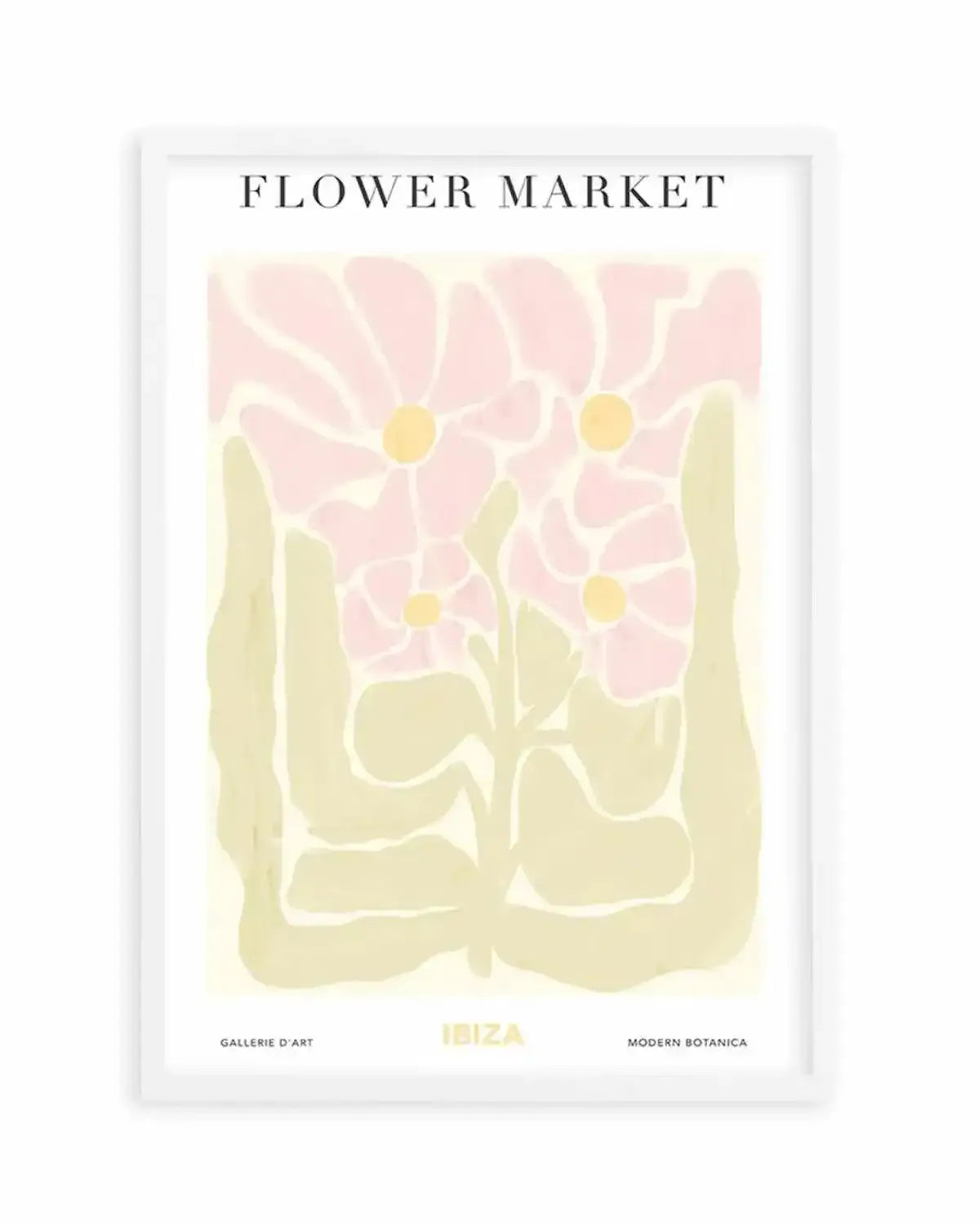 Flower Market Ibiza Art Print from Olive et Oriel where you can shop wallpaper and artworks online
