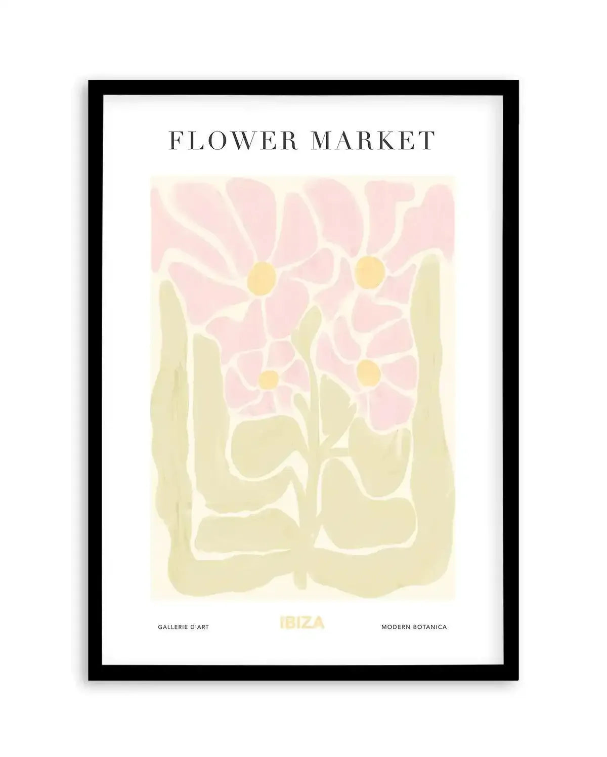 Flower Market Ibiza Art Print-PRINT-Olive et Oriel-Olive et Oriel-A5 | 5.8" x 8.3" | 14.8 x 21cm-Black-With White Border-Buy-Australian-Art-Prints-Online-with-Olive-et-Oriel-Your-Artwork-Specialists-Austrailia-Decorate-With-Coastal-Photo-Wall-Art-Prints-From-Our-Beach-House-Artwork-Collection-Fine-Poster-and-Framed-Artwork