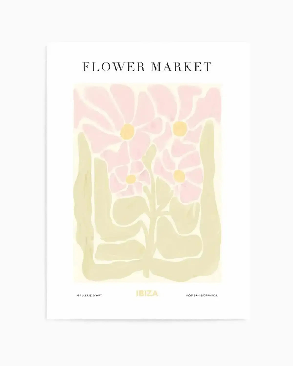 Flower Market Ibiza Art Print from Olive et Oriel where you can shop wallpaper and artworks online