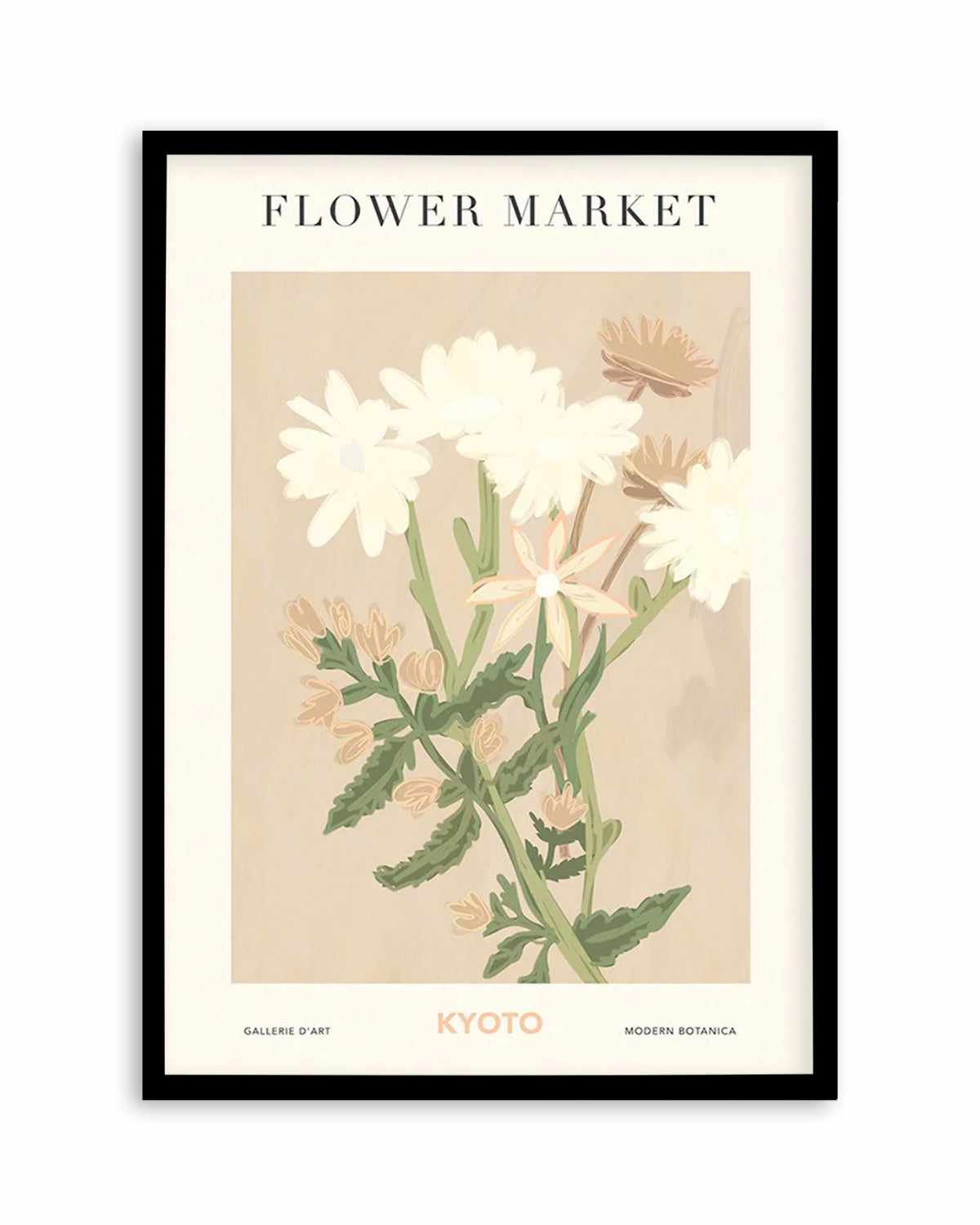 Flower Market Kyoto Art Print