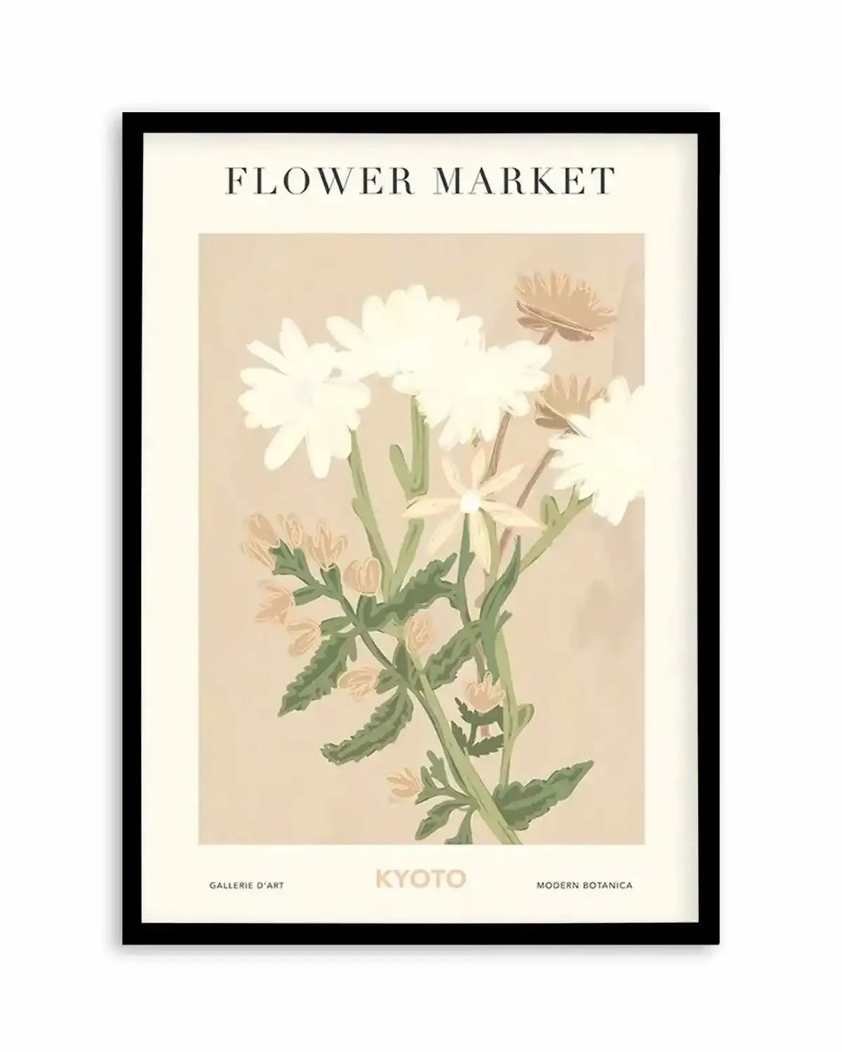 Flower Market Kyoto Art Print from Olive et Oriel where you can shop wallpaper and artworks online