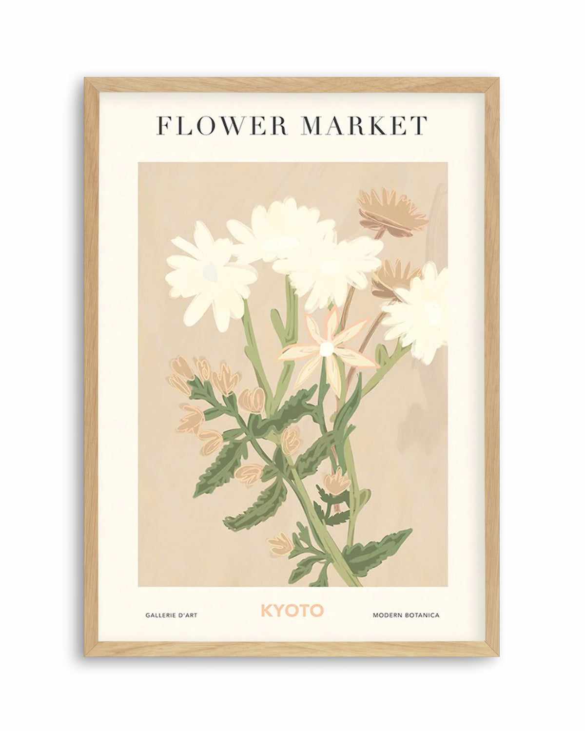 Flower Market Kyoto Art Print