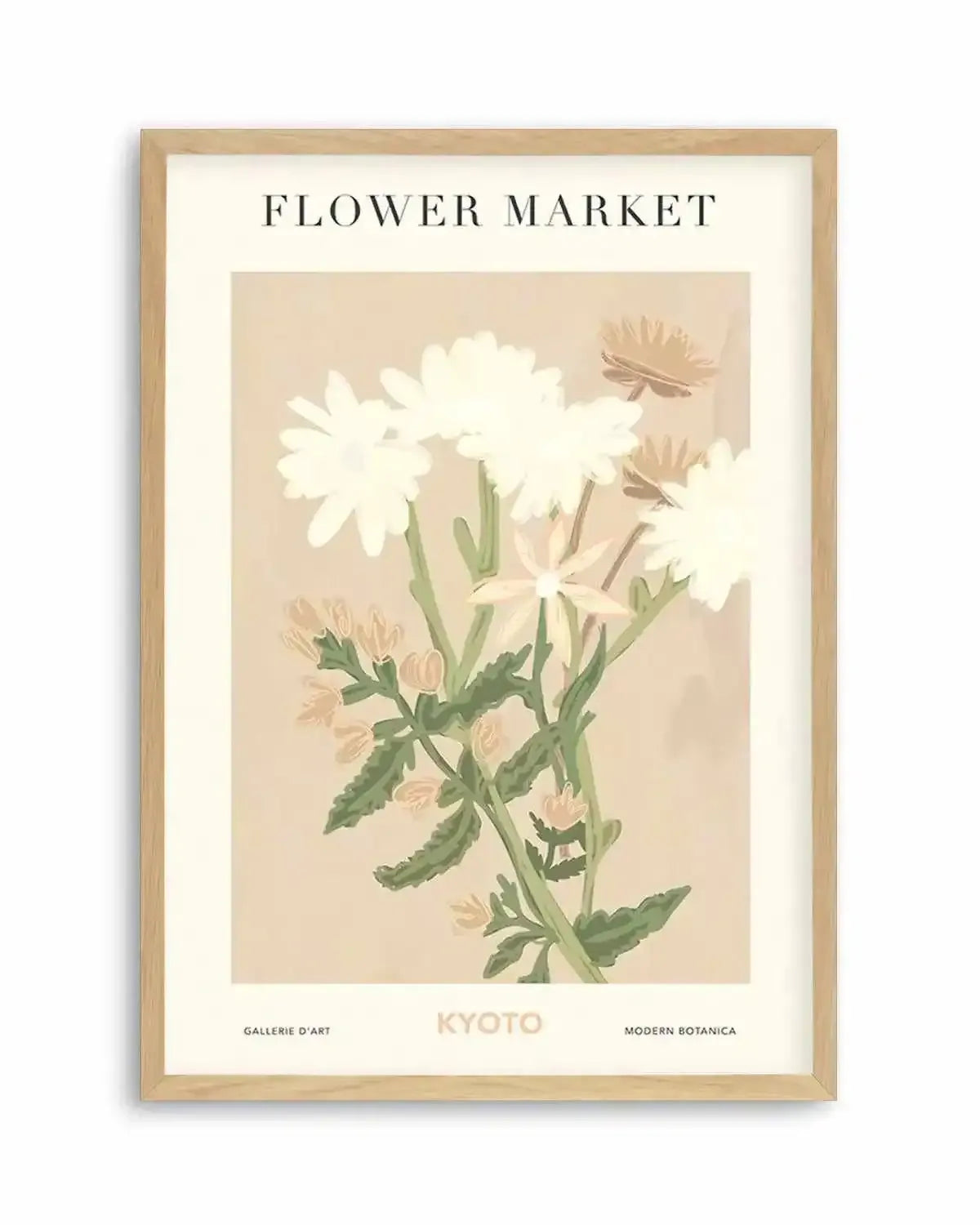 Flower Market Kyoto Art Print from Olive et Oriel where you can shop wallpaper and artworks online