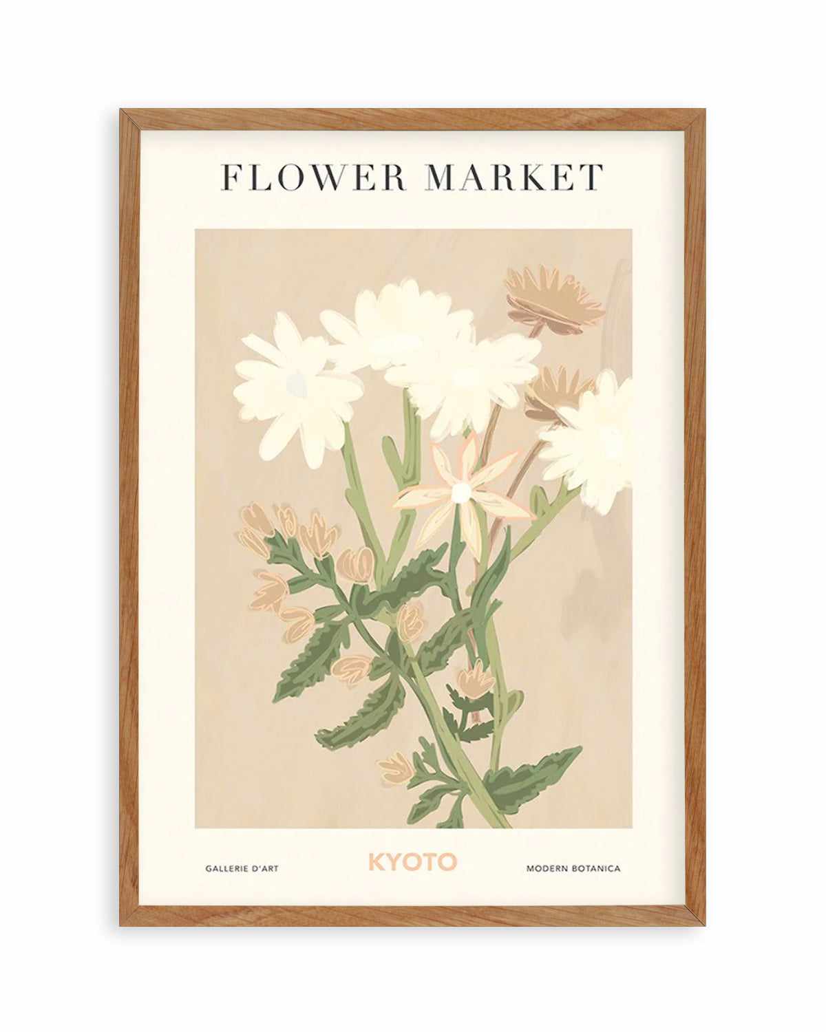 Flower Market Kyoto Art Print