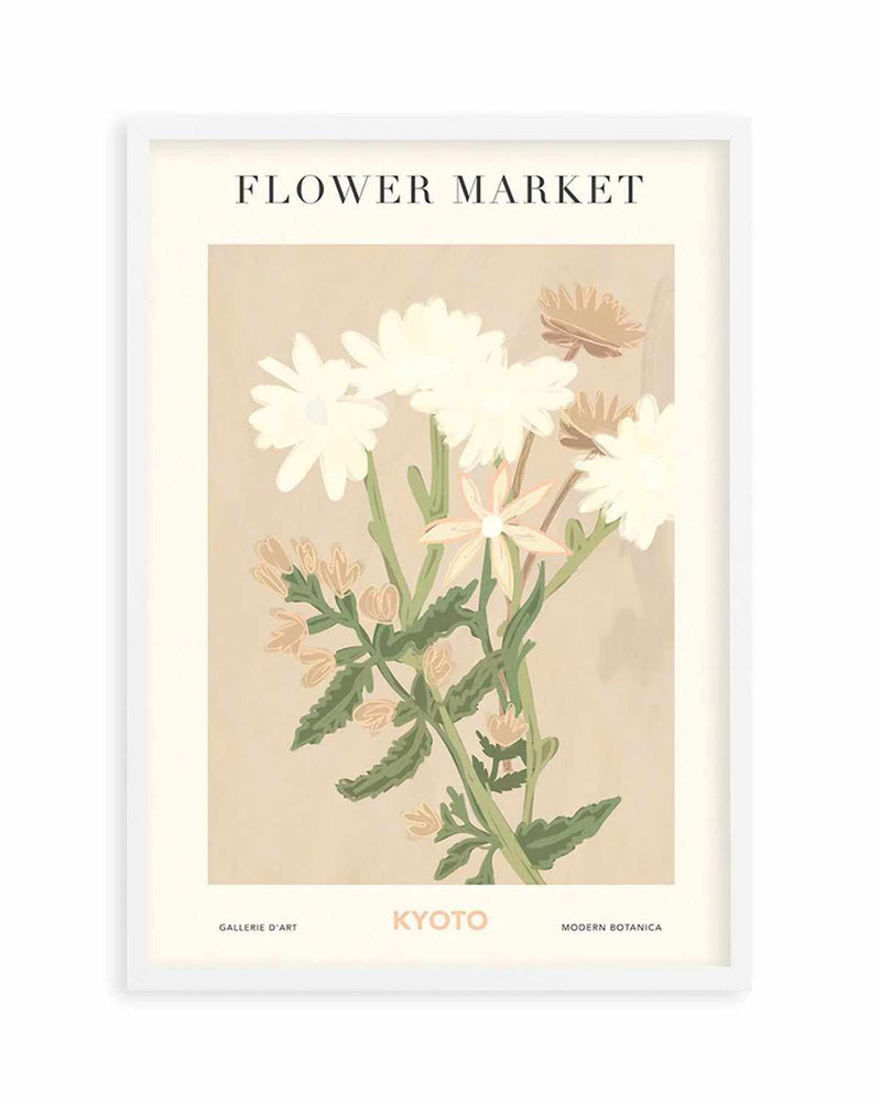 Flower Market Kyoto Art Print