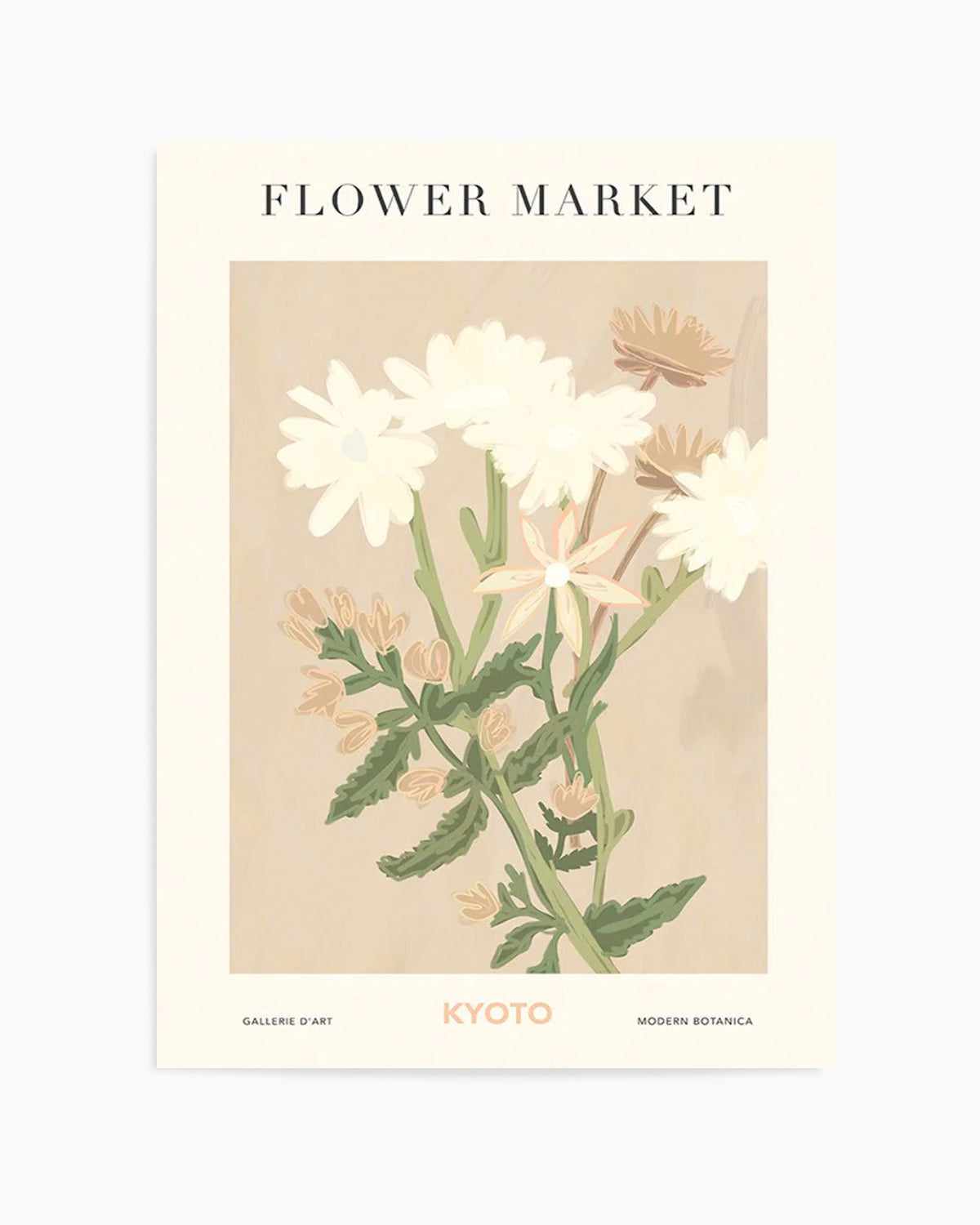 Flower Market Kyoto Art Print