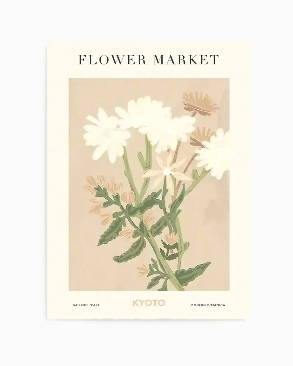 Flower Market Kyoto Art Print from Olive et Oriel where you can shop wallpaper and artworks online
