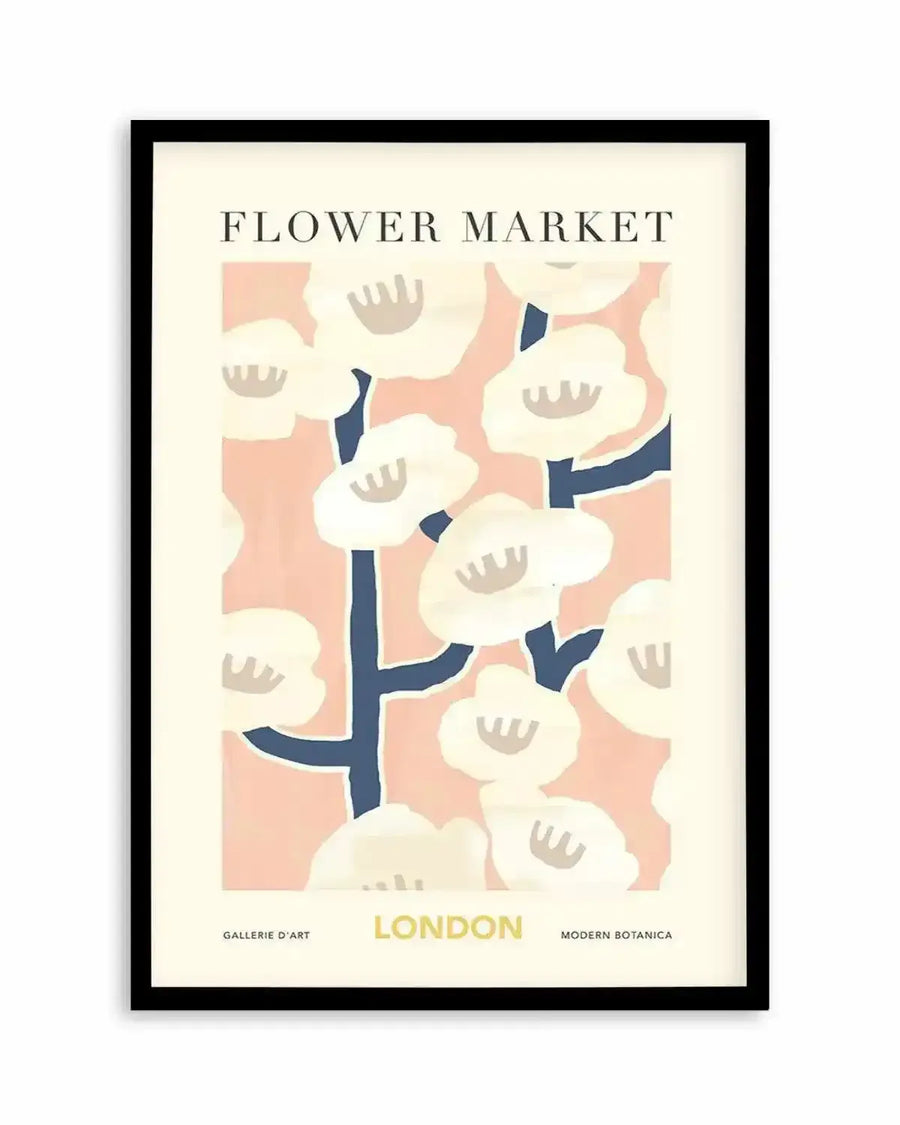 Flower Market London Art Print from Olive et Oriel where you can shop wallpaper and artworks online