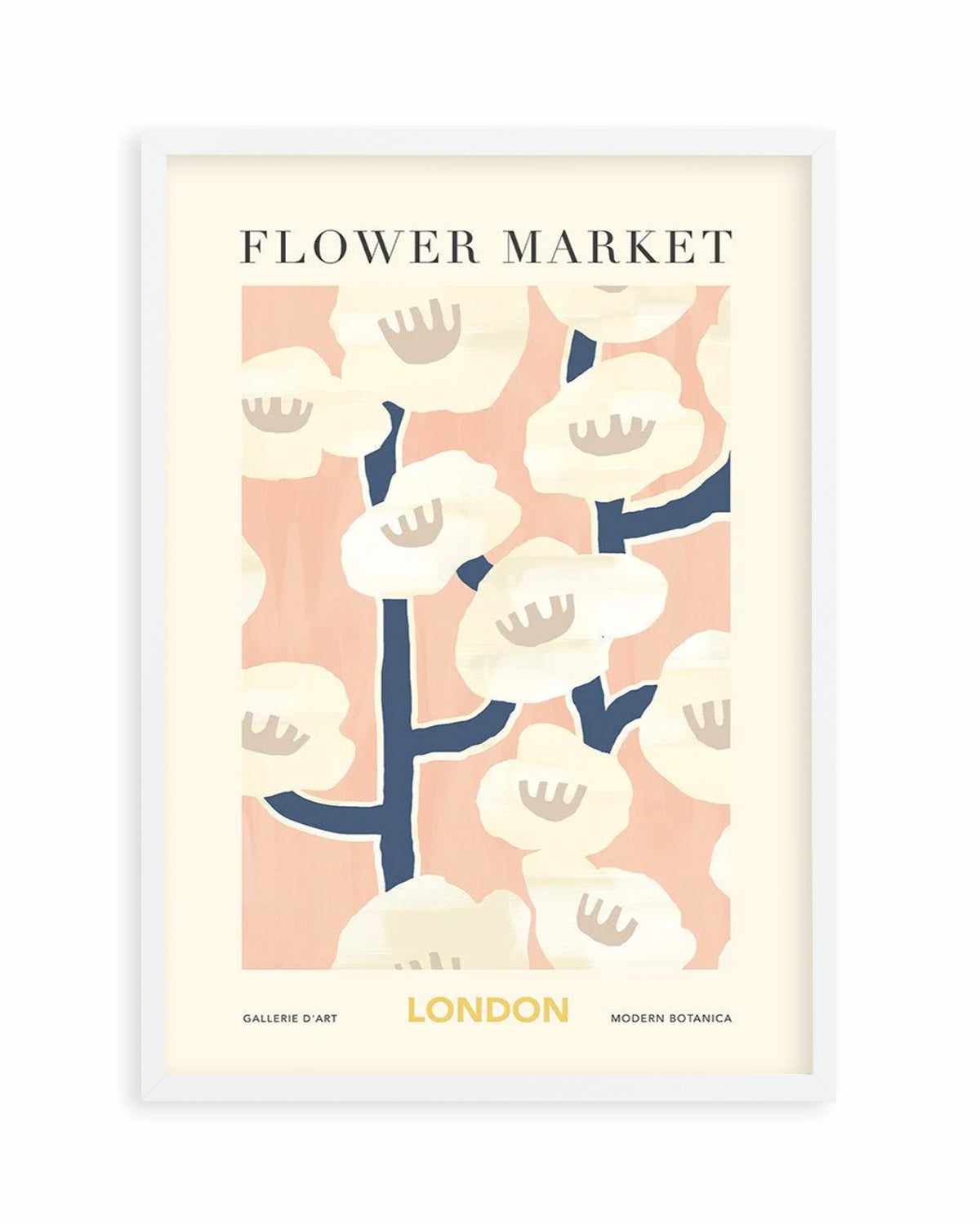 Flower Market London Art Print