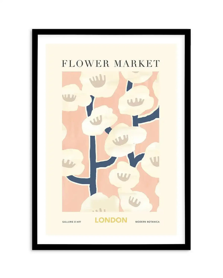 Flower Market London Art Print-PRINT-Olive et Oriel-Olive et Oriel-A5 | 5.8" x 8.3" | 14.8 x 21cm-Black-With White Border-Buy-Australian-Art-Prints-Online-with-Olive-et-Oriel-Your-Artwork-Specialists-Austrailia-Decorate-With-Coastal-Photo-Wall-Art-Prints-From-Our-Beach-House-Artwork-Collection-Fine-Poster-and-Framed-Artwork
