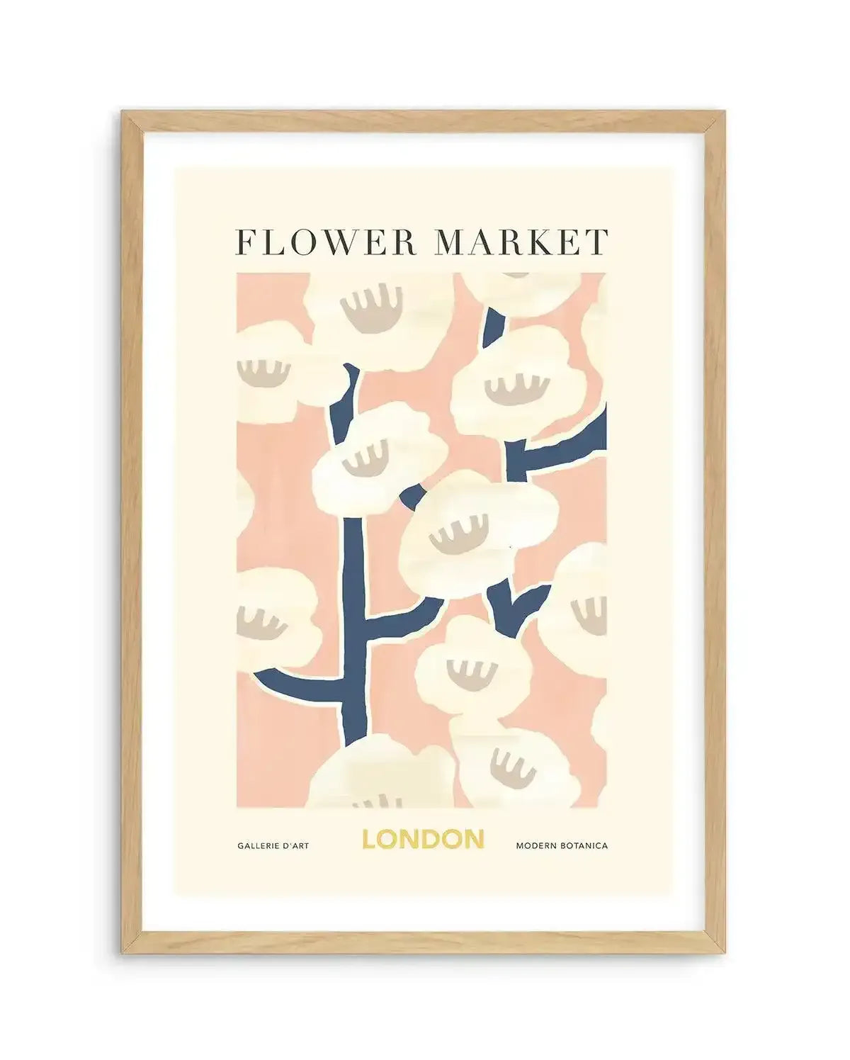 Flower Market London Art Print-PRINT-Olive et Oriel-Olive et Oriel-A5 | 5.8" x 8.3" | 14.8 x 21cm-Oak-With White Border-Buy-Australian-Art-Prints-Online-with-Olive-et-Oriel-Your-Artwork-Specialists-Austrailia-Decorate-With-Coastal-Photo-Wall-Art-Prints-From-Our-Beach-House-Artwork-Collection-Fine-Poster-and-Framed-Artwork