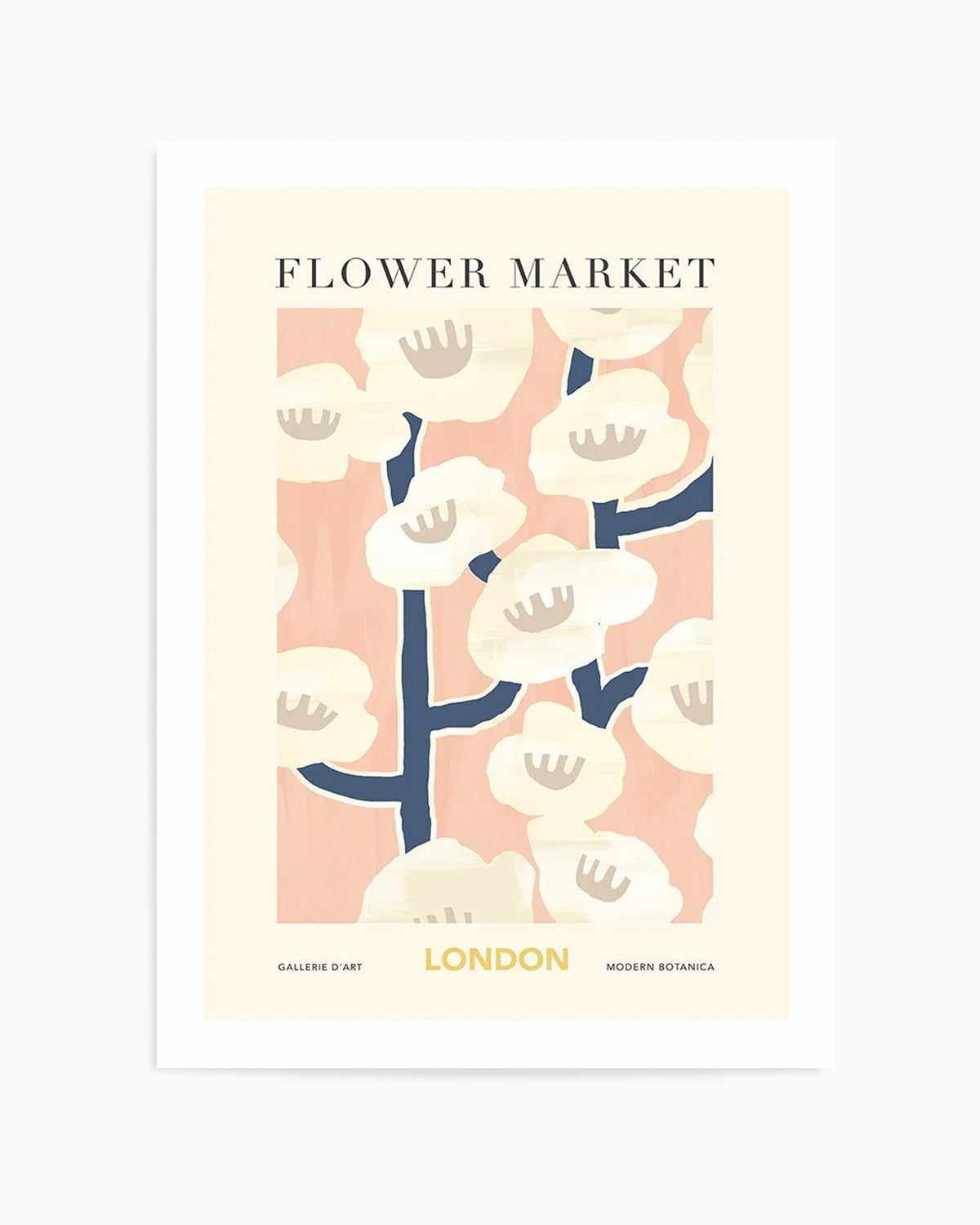 Flower Market London Art Print