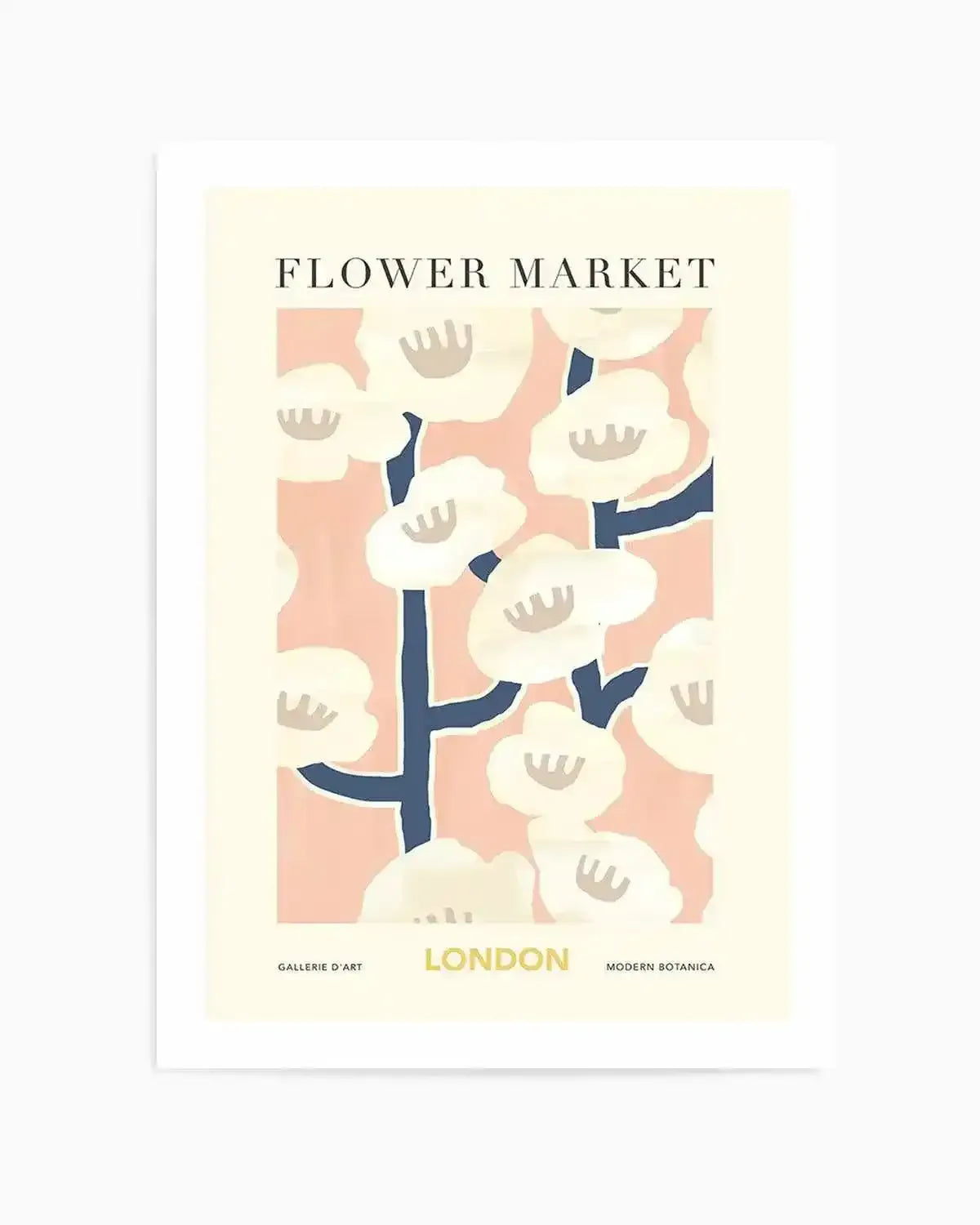 Flower Market London Art Print from Olive et Oriel where you can shop wallpaper and artworks online