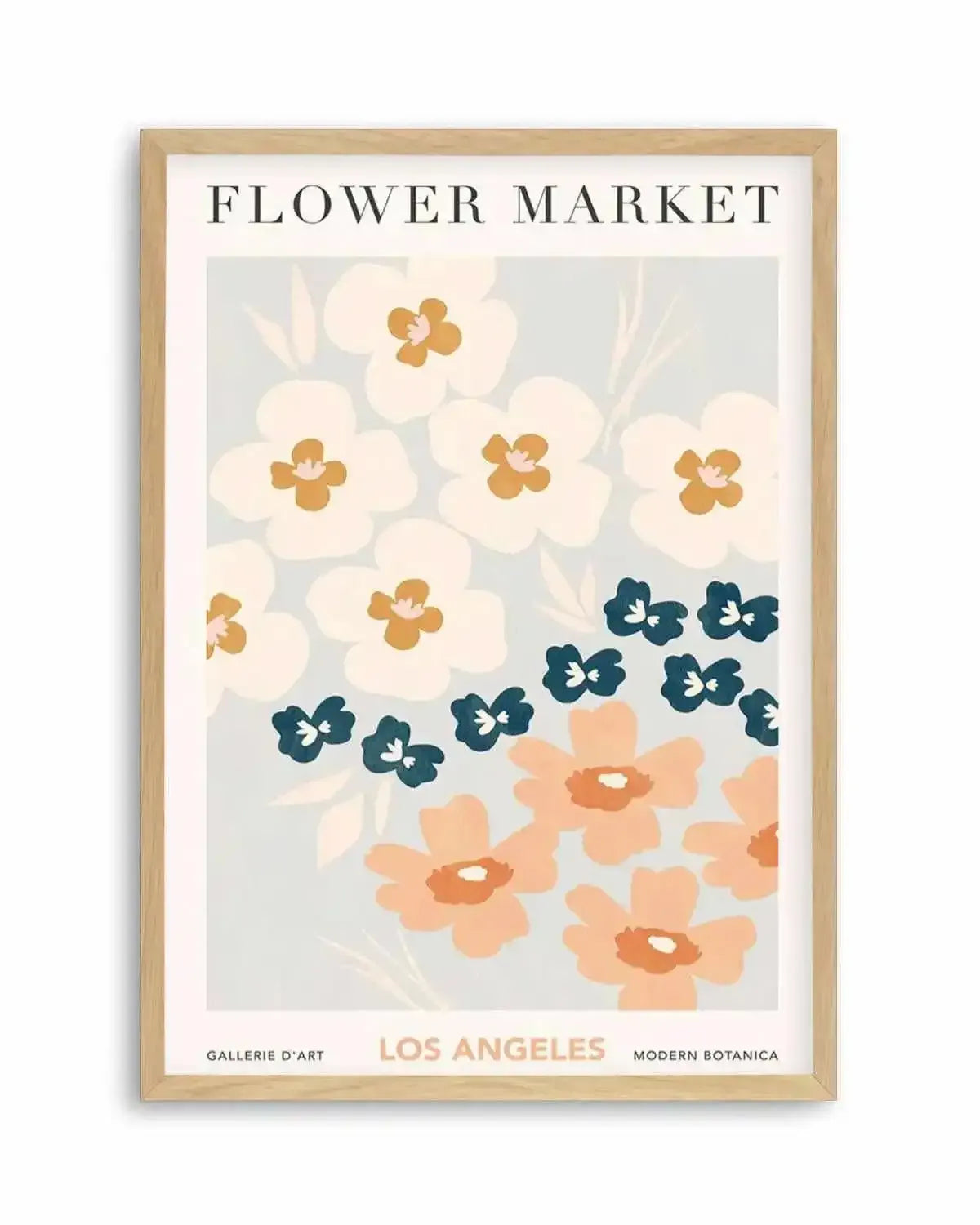 Flower Market Los Angeles Art Print from Olive et Oriel where you can shop wallpaper and artworks online