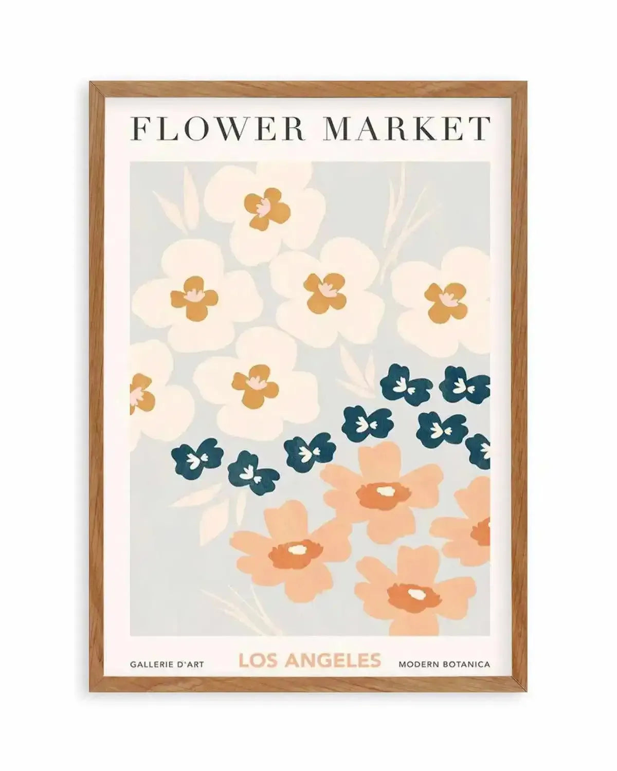 Flower Market Los Angeles Art Print from Olive et Oriel where you can shop wallpaper and artworks online