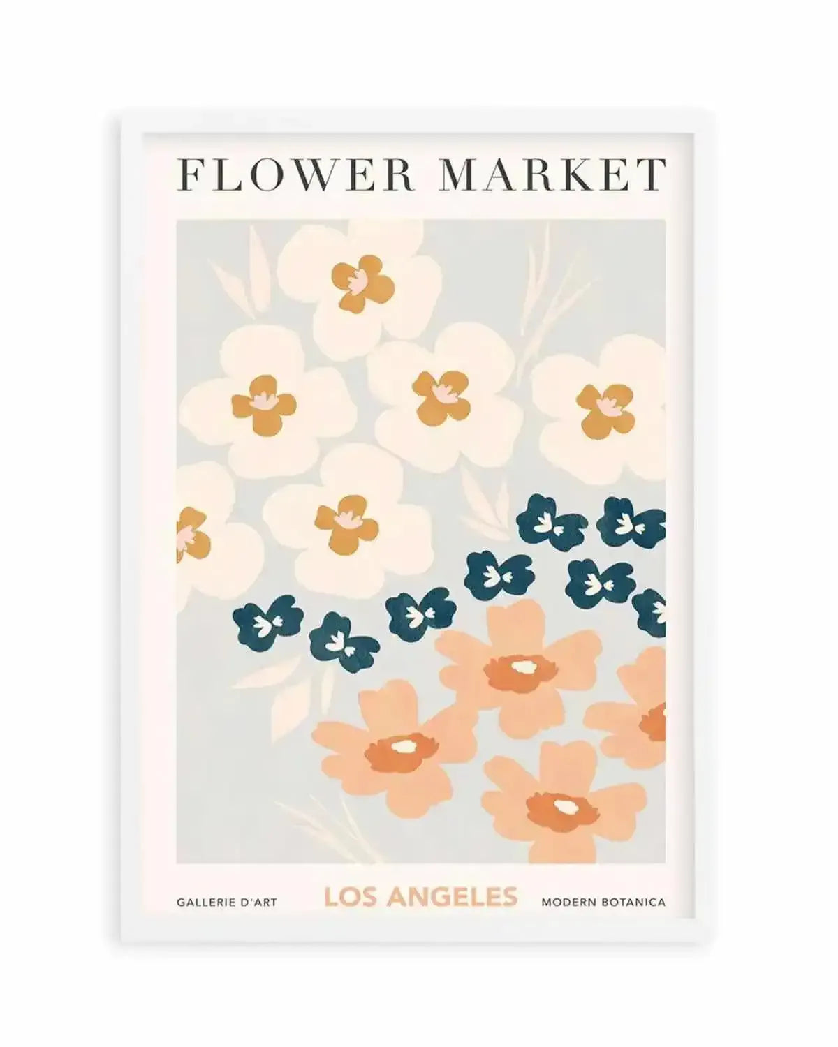 Flower Market Los Angeles Art Print from Olive et Oriel where you can shop wallpaper and artworks online