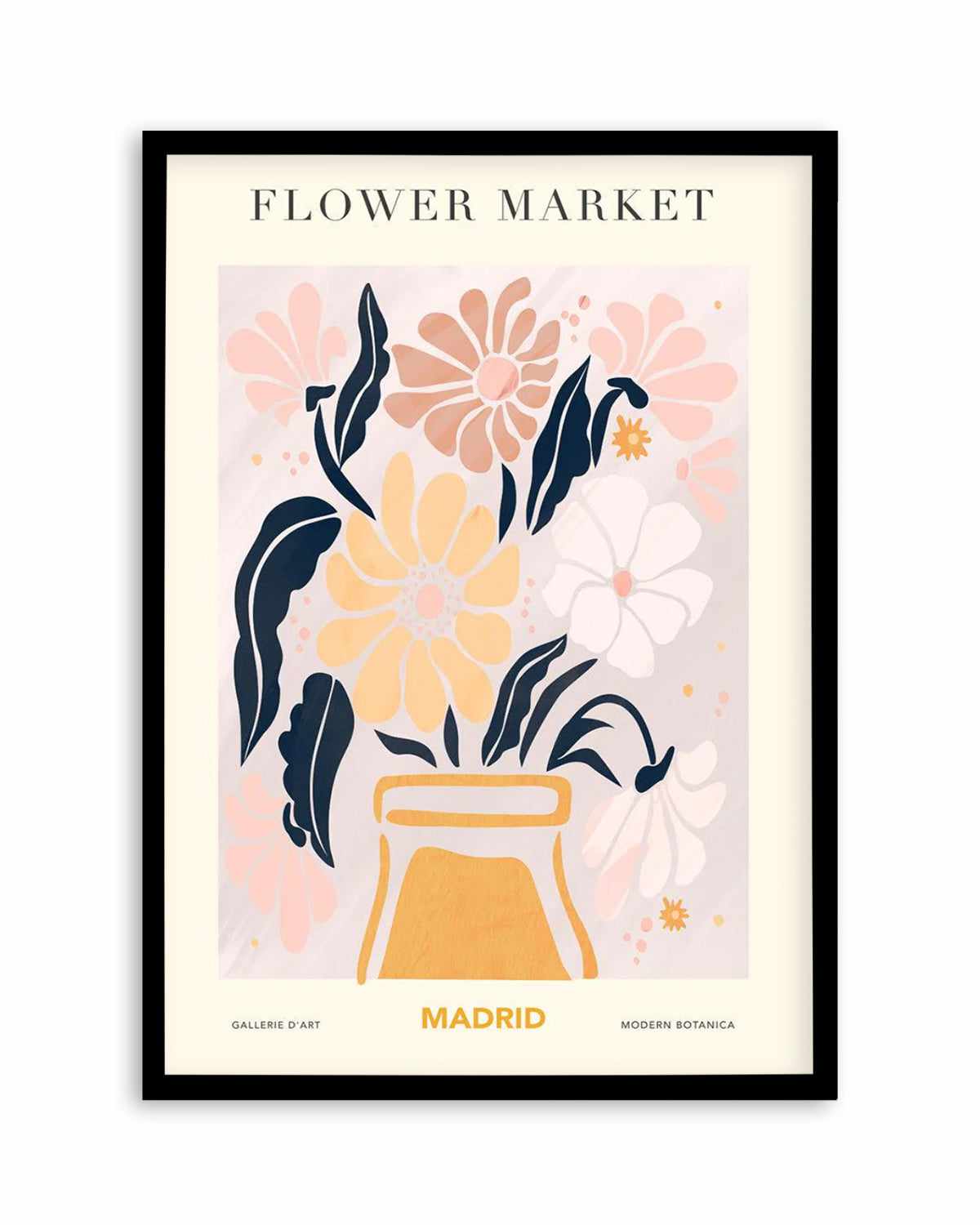 Flower Market Madrid Art Print