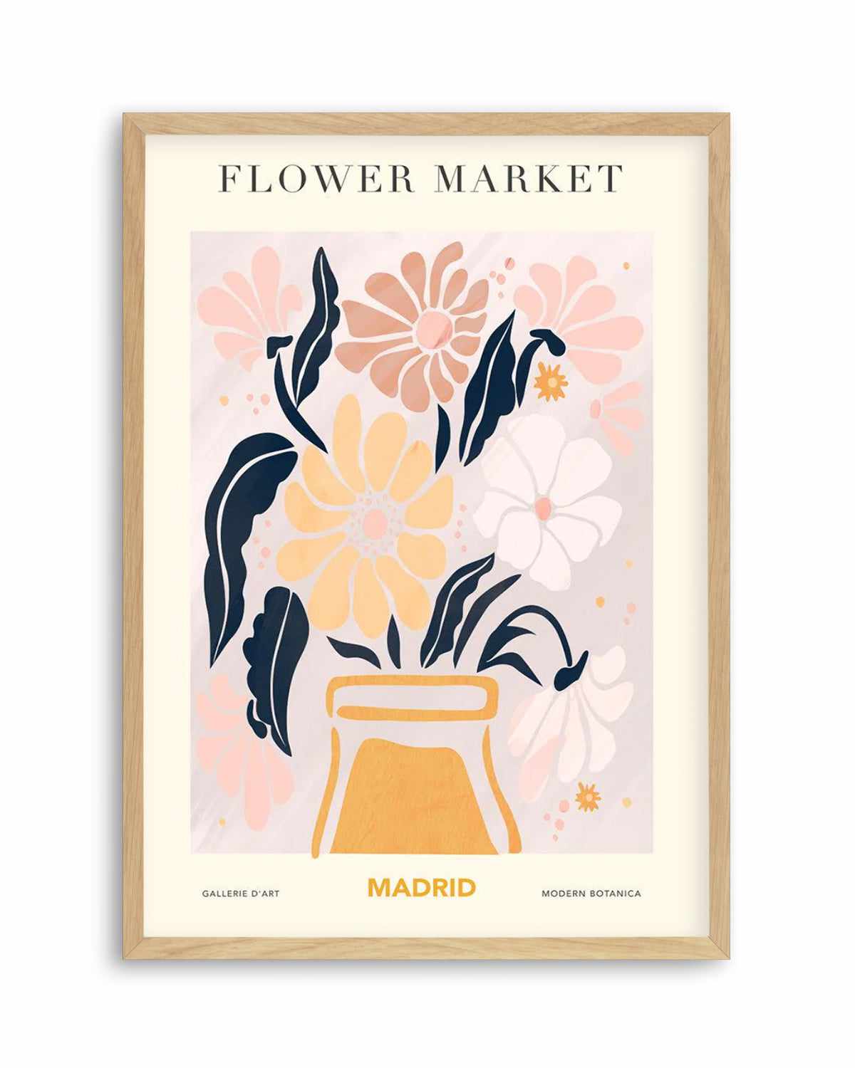 Flower Market Madrid Art Print