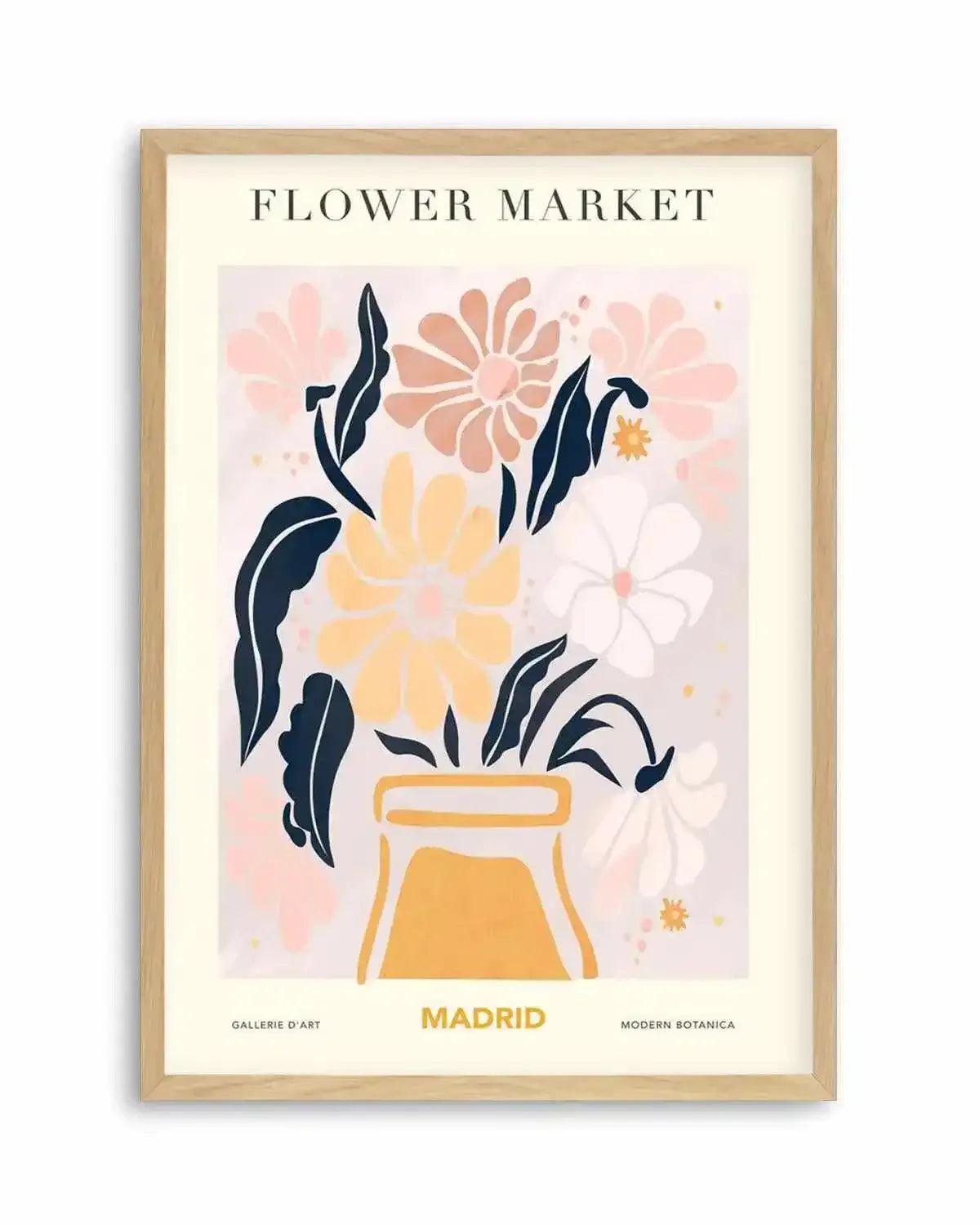 Flower Market Madrid Art Print from Olive et Oriel where you can shop wallpaper and artworks online