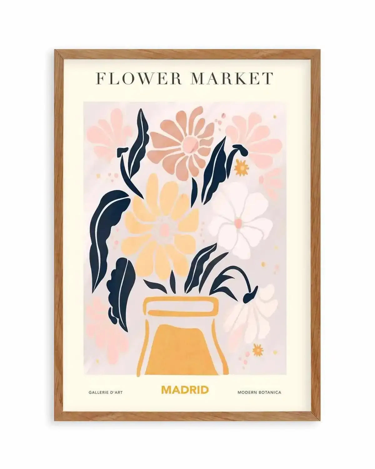 Flower Market Madrid Art Print from Olive et Oriel where you can shop wallpaper and artworks online