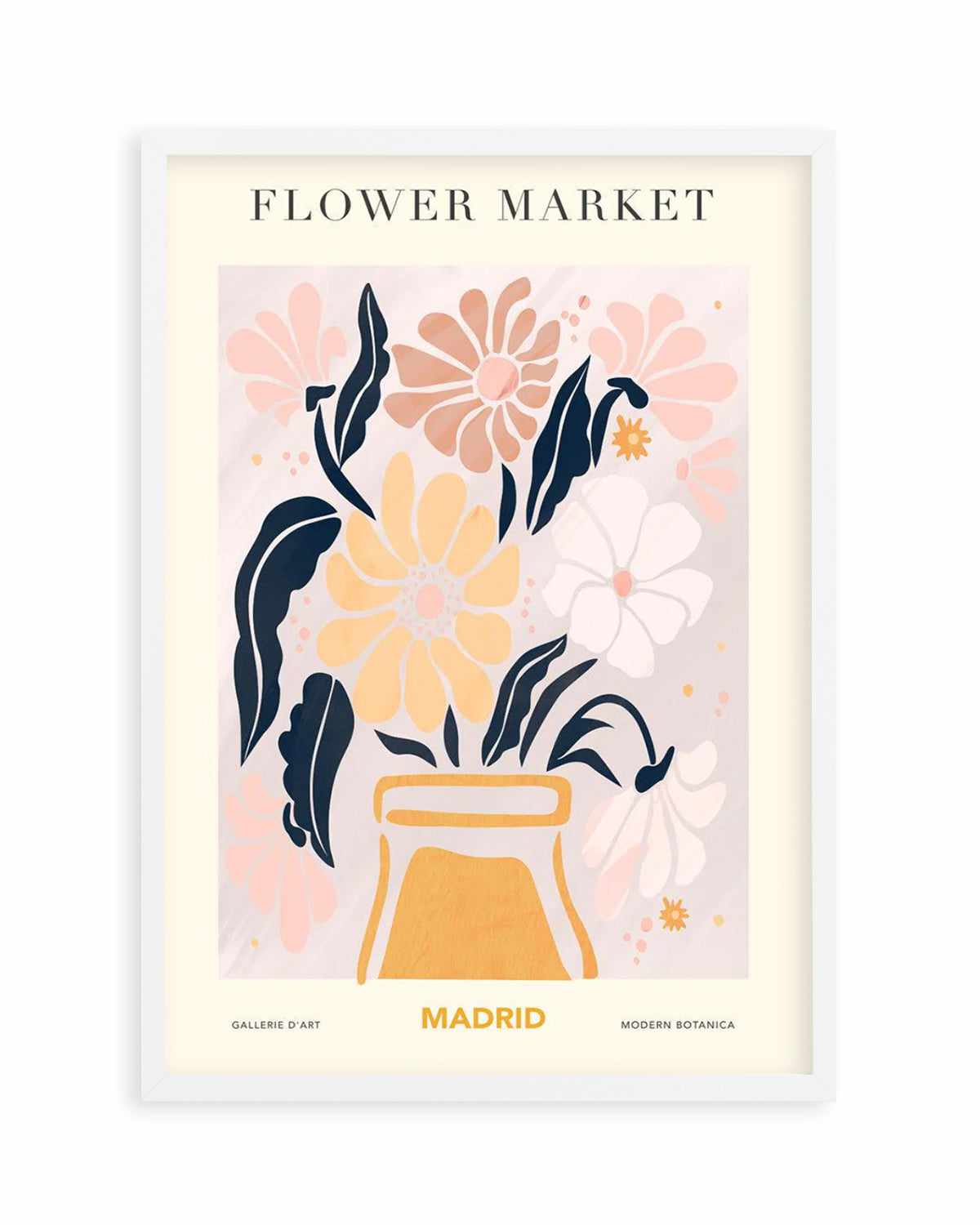 Flower Market Madrid Art Print