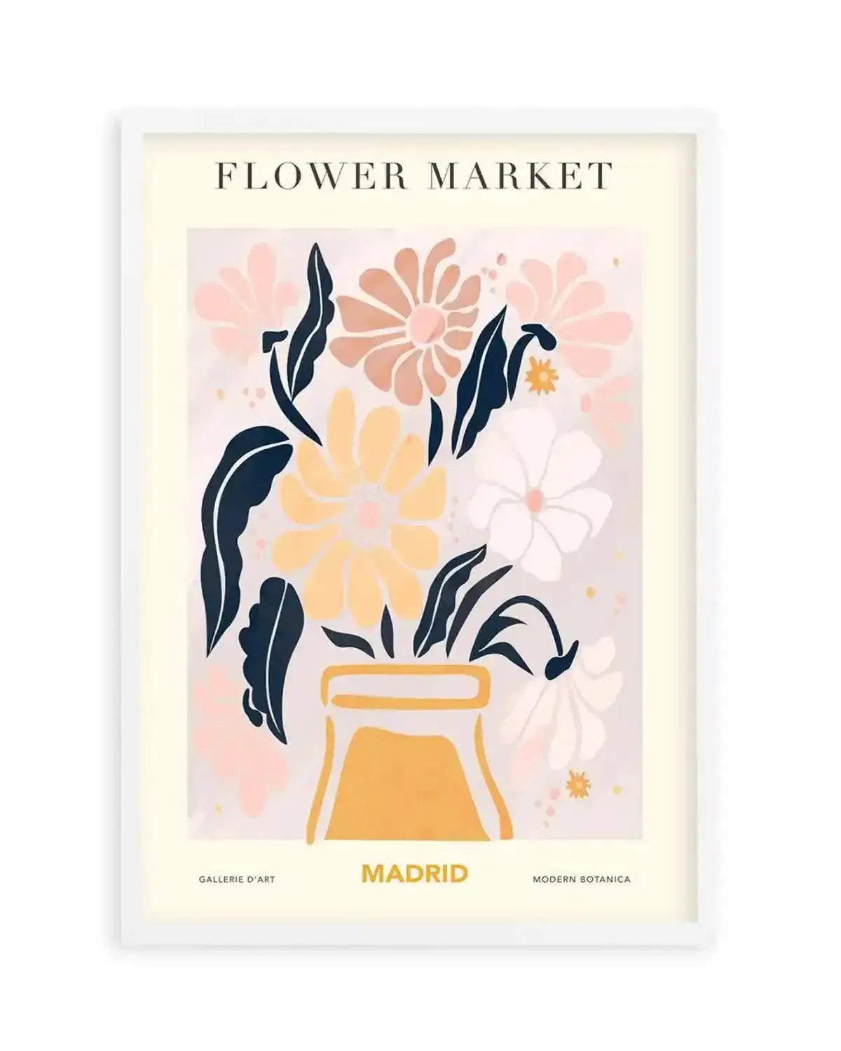 Flower Market Madrid Art Print from Olive et Oriel where you can shop wallpaper and artworks online