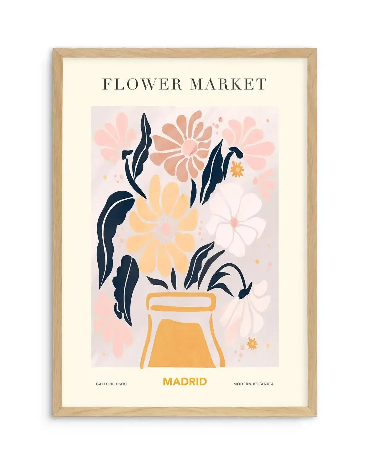 Flower Market Madrid Art Print-PRINT-Olive et Oriel-Olive et Oriel-A5 | 5.8" x 8.3" | 14.8 x 21cm-Oak-With White Border-Buy-Australian-Art-Prints-Online-with-Olive-et-Oriel-Your-Artwork-Specialists-Austrailia-Decorate-With-Coastal-Photo-Wall-Art-Prints-From-Our-Beach-House-Artwork-Collection-Fine-Poster-and-Framed-Artwork