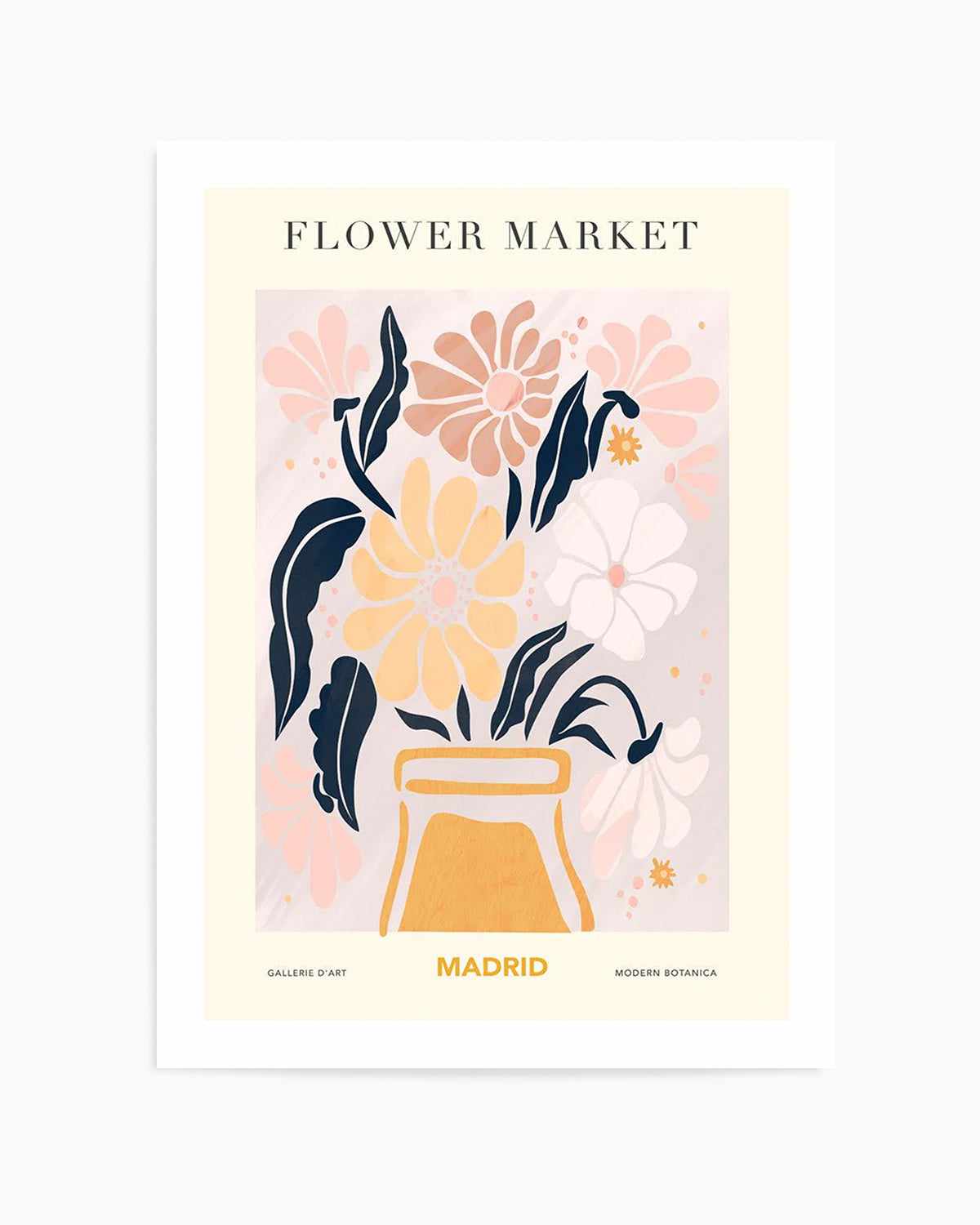 Flower Market Madrid Art Print