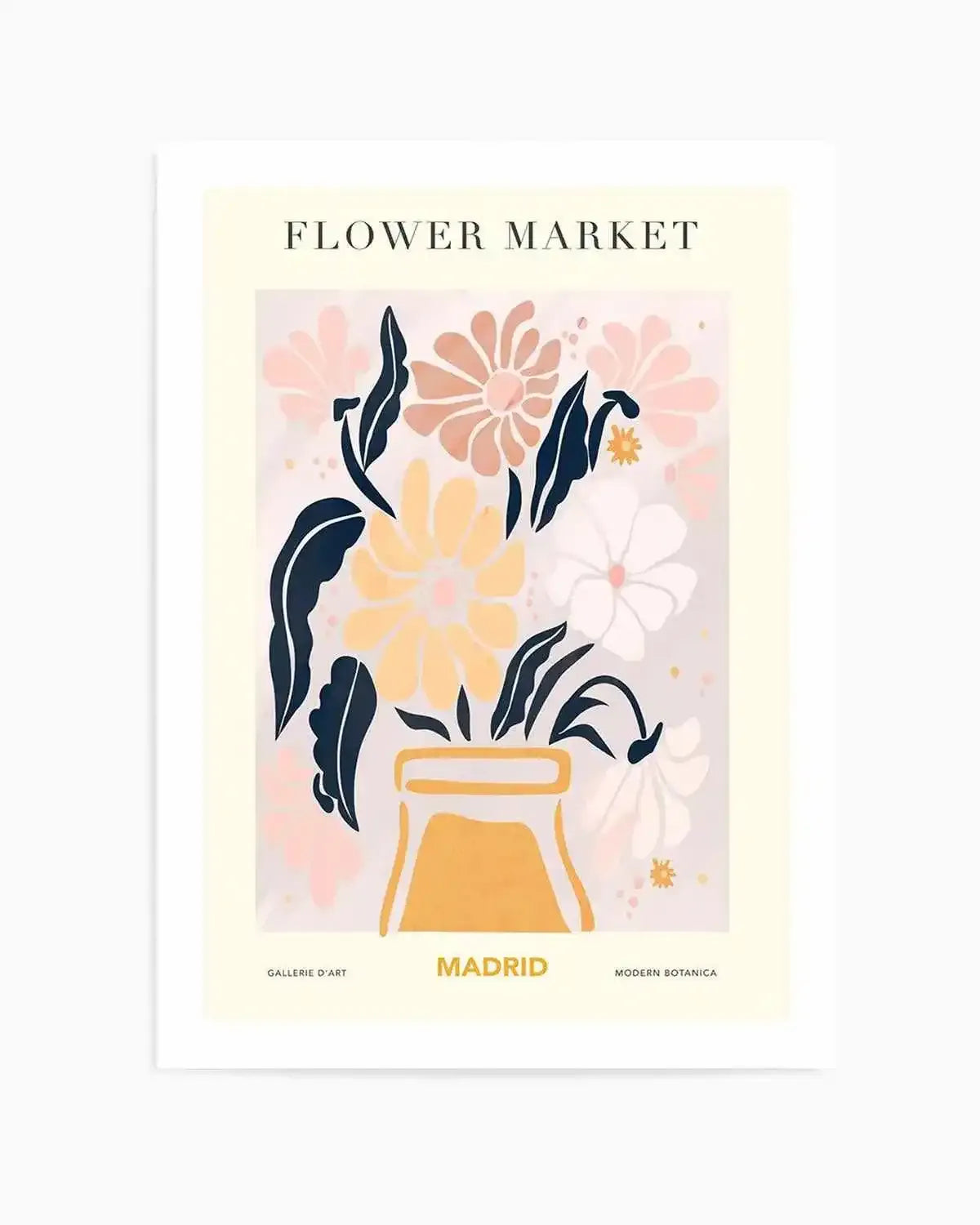 Flower Market Madrid Art Print from Olive et Oriel where you can shop wallpaper and artworks online