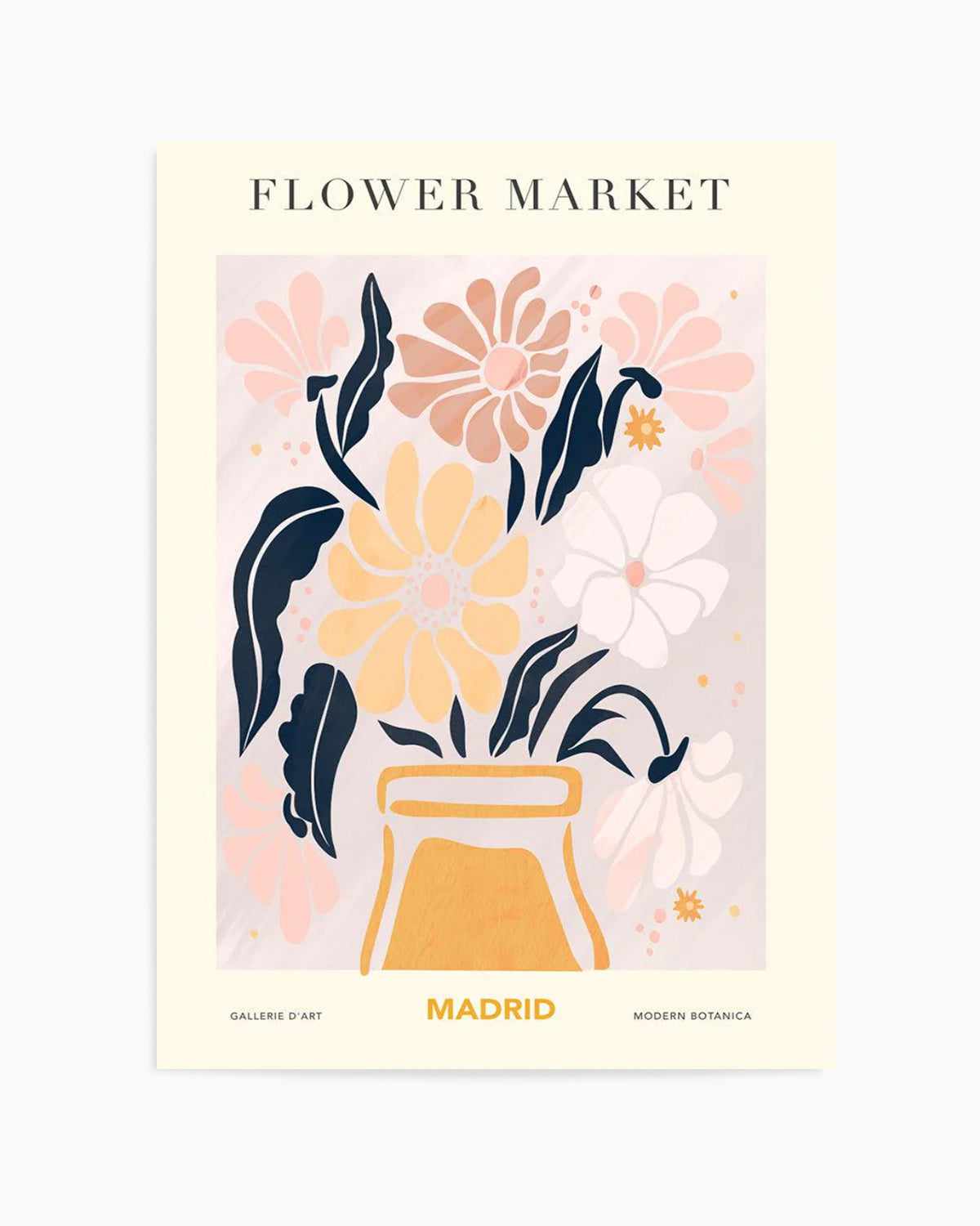 Flower Market Madrid Art Print