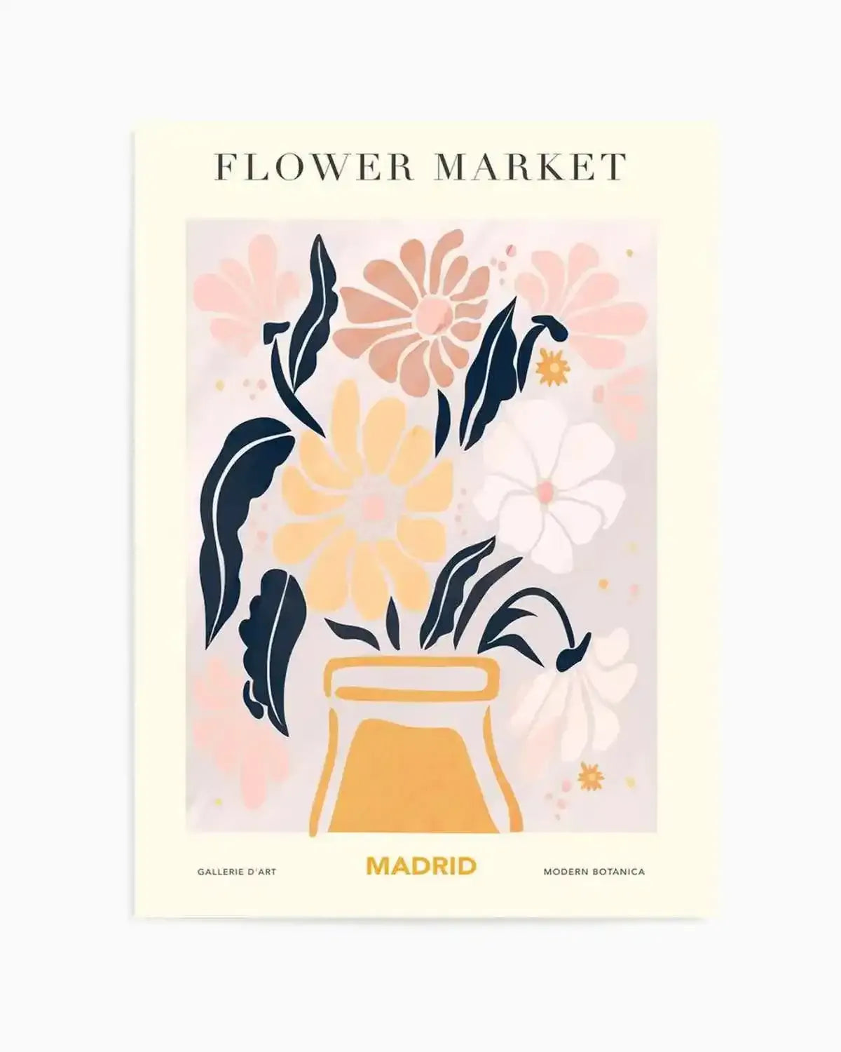 Flower Market Madrid Art Print from Olive et Oriel where you can shop wallpaper and artworks online