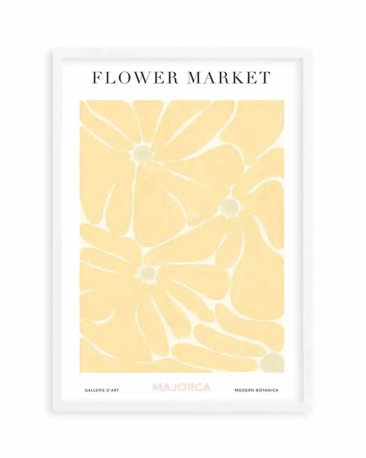 Flower Market Majorca Art Print from Olive et Oriel where you can shop wallpaper and artworks online