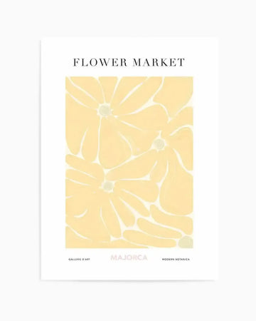 Flower Market Majorca Art Print from Olive et Oriel where you can shop wallpaper and artworks online