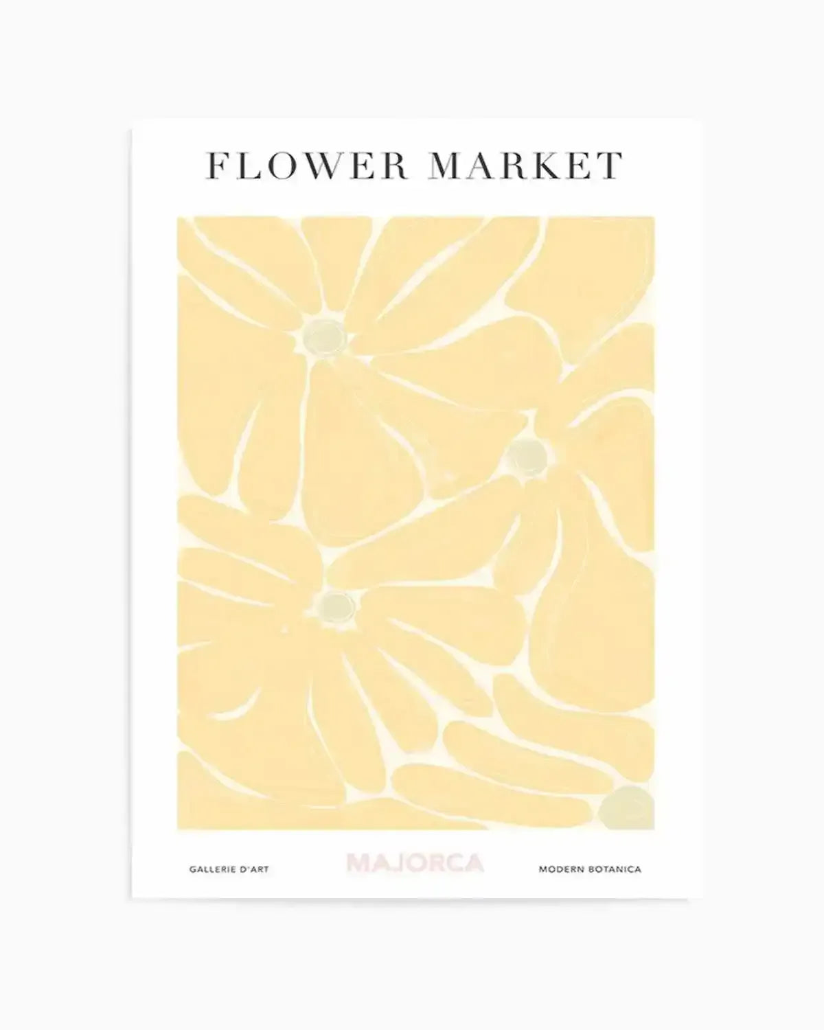 Flower Market Majorca Art Print from Olive et Oriel where you can shop wallpaper and artworks online