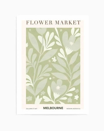 Flower Market Melbourne Art Print from Olive et Oriel where you can shop wallpaper and artworks online