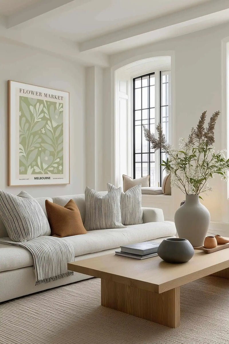 Flower Market Melbourne Art Print from Olive et Oriel where you can shop wallpaper and artworks online