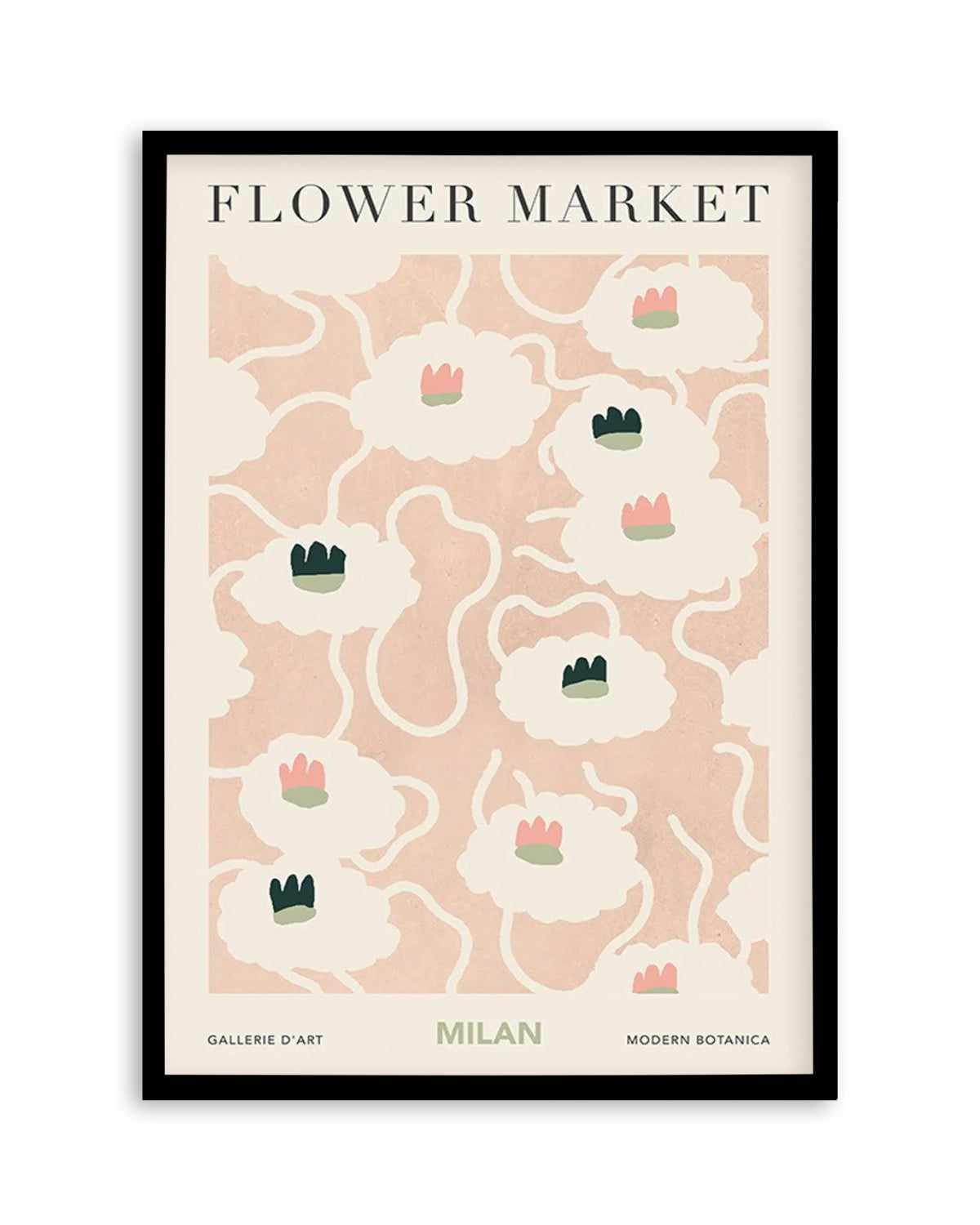 Flower Market Milan Art Print