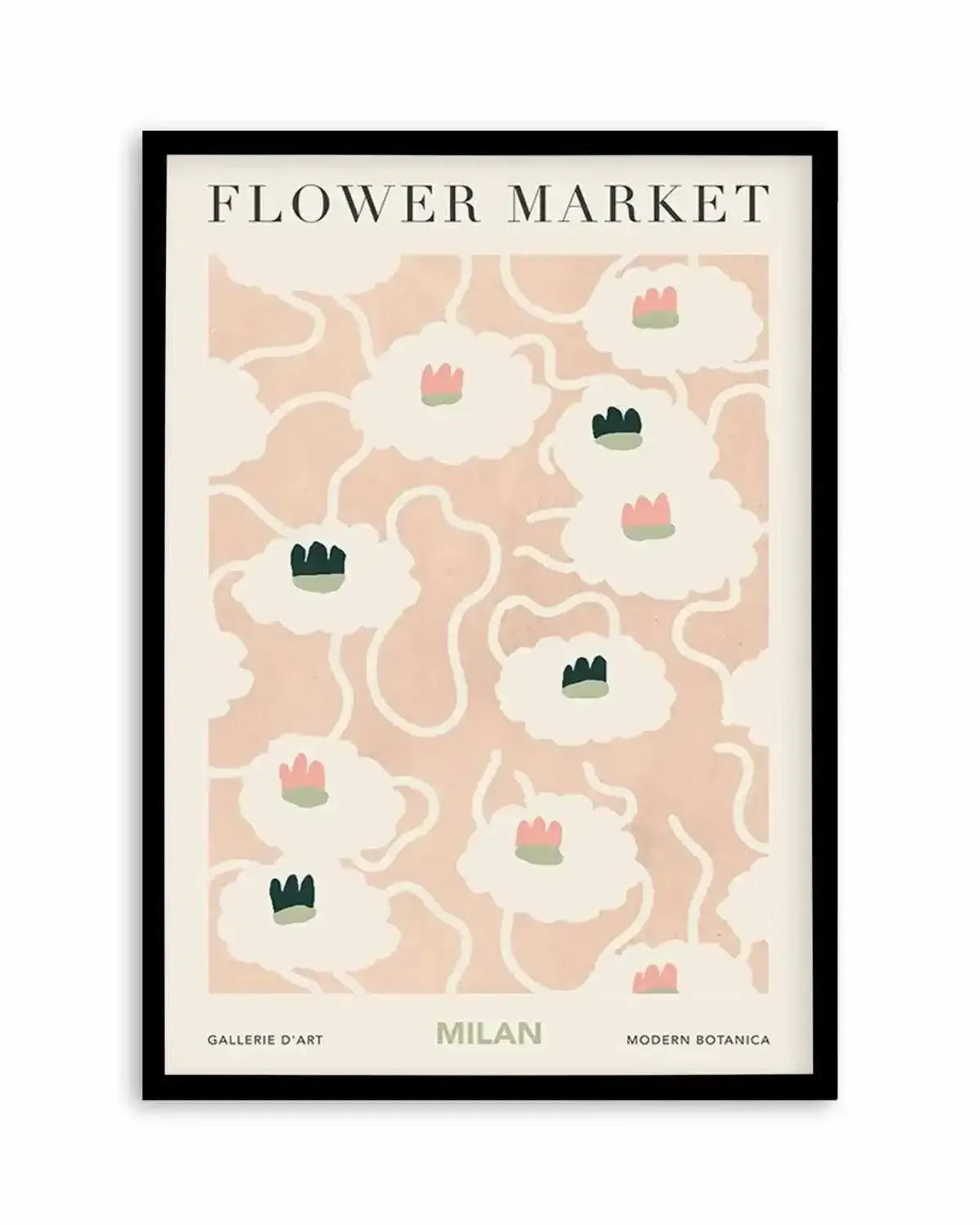 Flower Market Milan Art Print from Olive et Oriel where you can shop wallpaper and artworks online