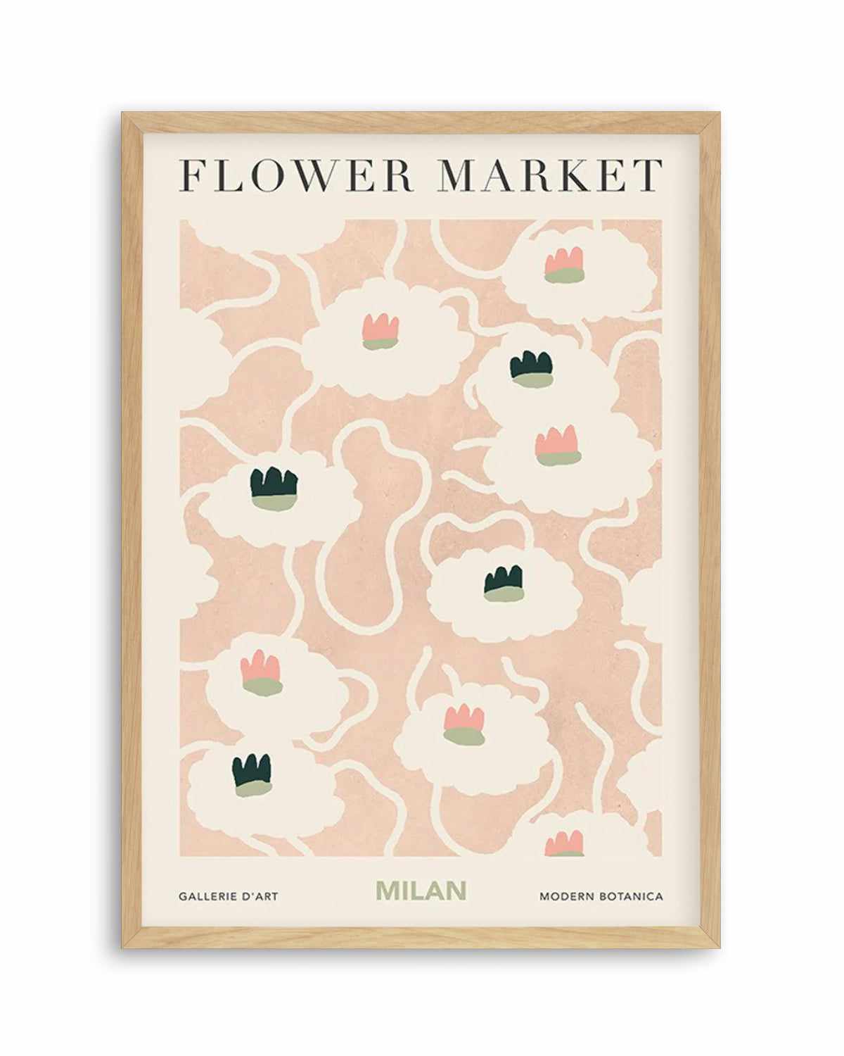 Flower Market Milan Art Print