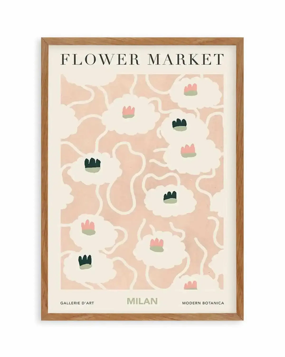 Flower Market Milan Art Print from Olive et Oriel where you can shop wallpaper and artworks online